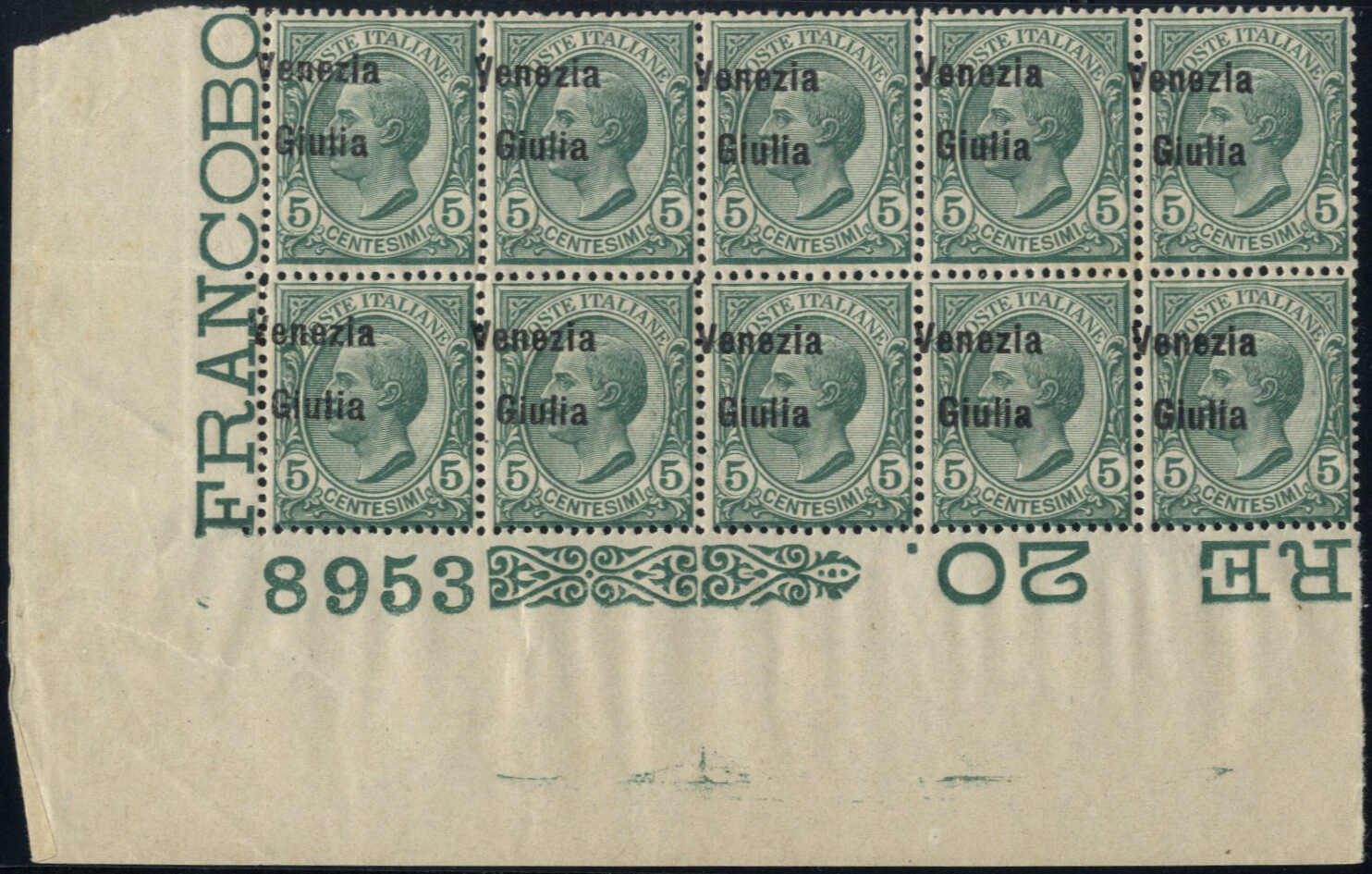 Lot 1004 - europe Italian Occupation Julisch Venetien -  Viennafil Auktionen Auction #69 Worldwide Mail Auction: Italy, Austria, Germany, Europe and Overseas
