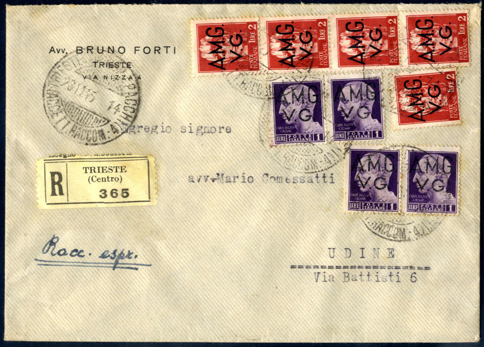 Lot 941 - europe trieste zone a -  Viennafil Auktionen Auction #69 Worldwide Mail Auction: Italy, Austria, Germany, Europe and Overseas