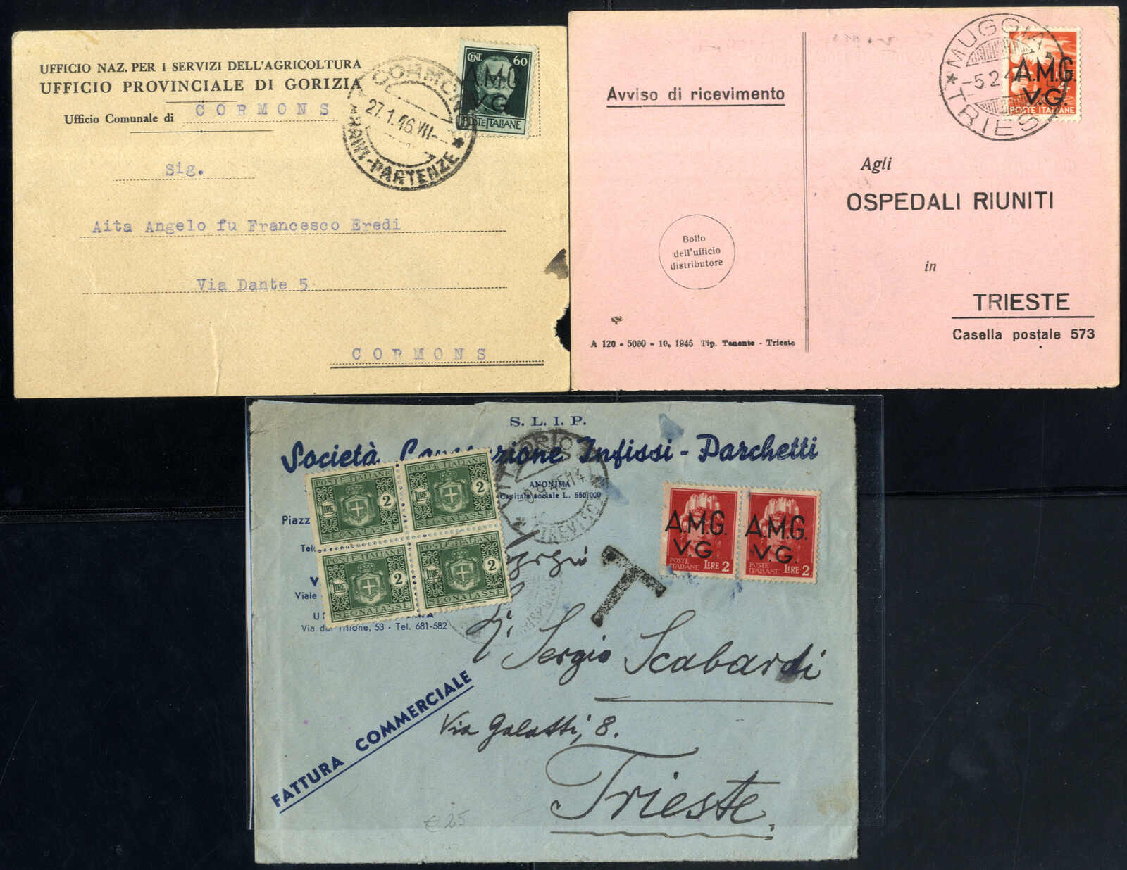 Lot 944 - europe trieste zone a -  Viennafil Auktionen Auction #69 Worldwide Mail Auction: Italy, Austria, Germany, Europe and Overseas
