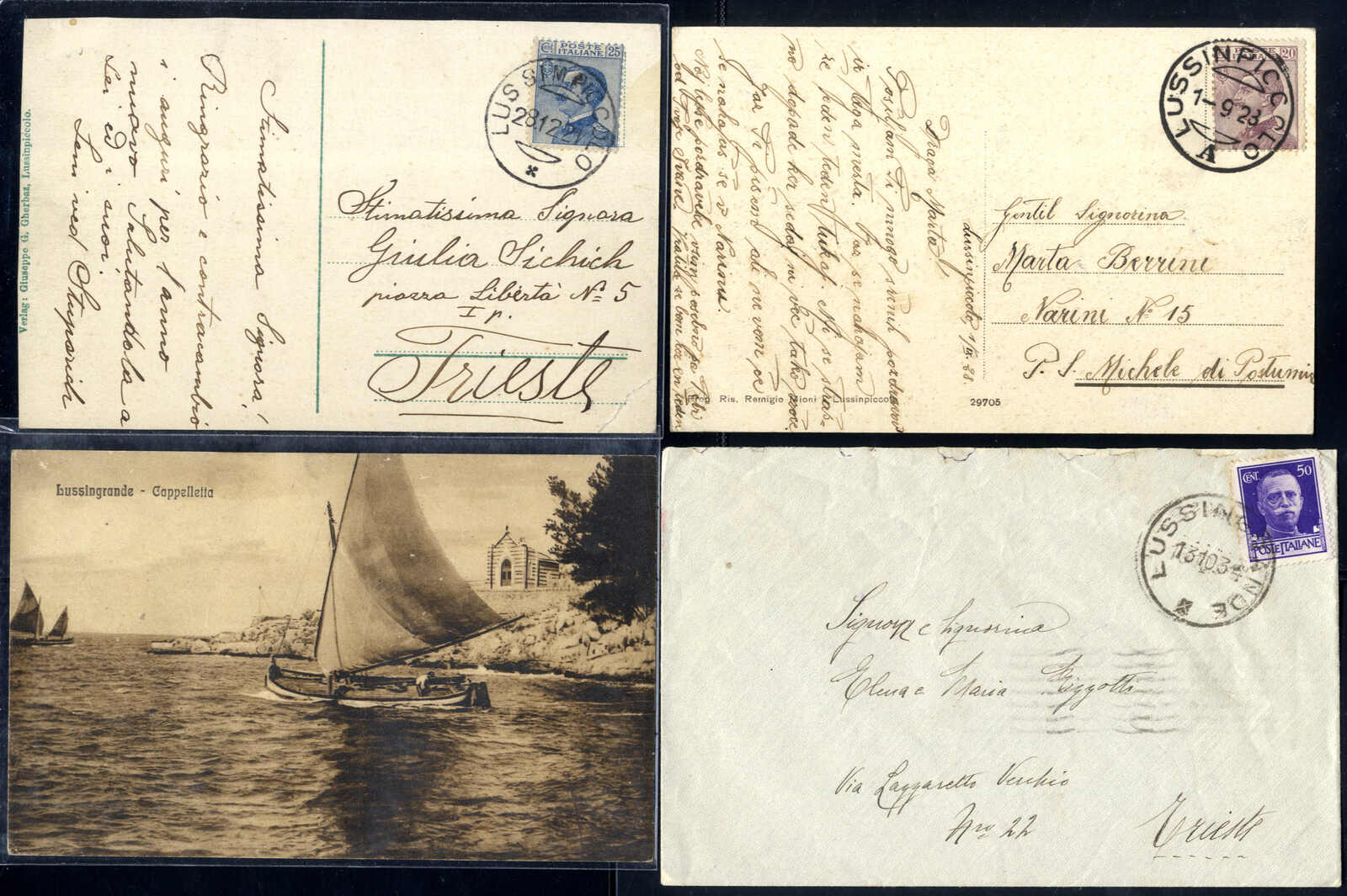 Lot 1798 - europe Austria Cancellations Austrian Littoral -  Viennafil Auktionen Auction #69 Worldwide Mail Auction: Italy, Austria, Germany, Europe and Overseas