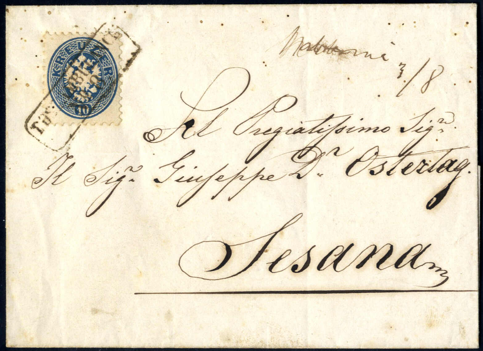 Lot 1799 - europe Austria Cancellations Austrian Littoral -  Viennafil Auktionen Auction #69 Worldwide Mail Auction: Italy, Austria, Germany, Europe and Overseas