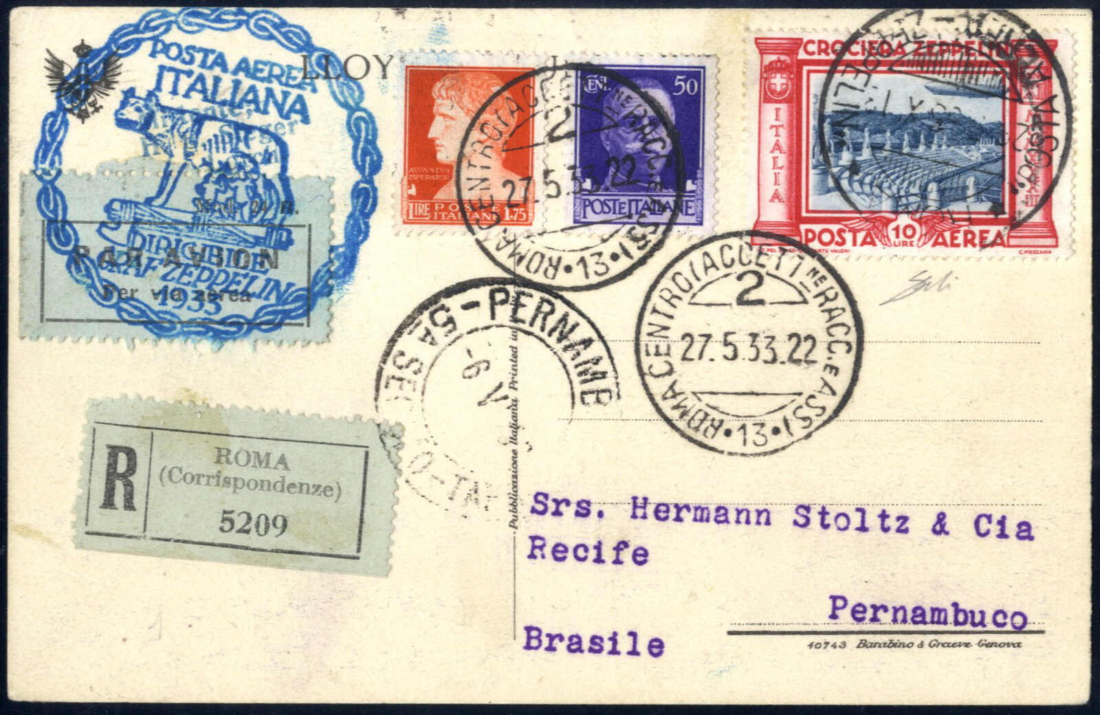 Lot 777 - europe Italian Kingdom -  Viennafil Auktionen Auction #69 Worldwide Mail Auction: Italy, Austria, Germany, Europe and Overseas
