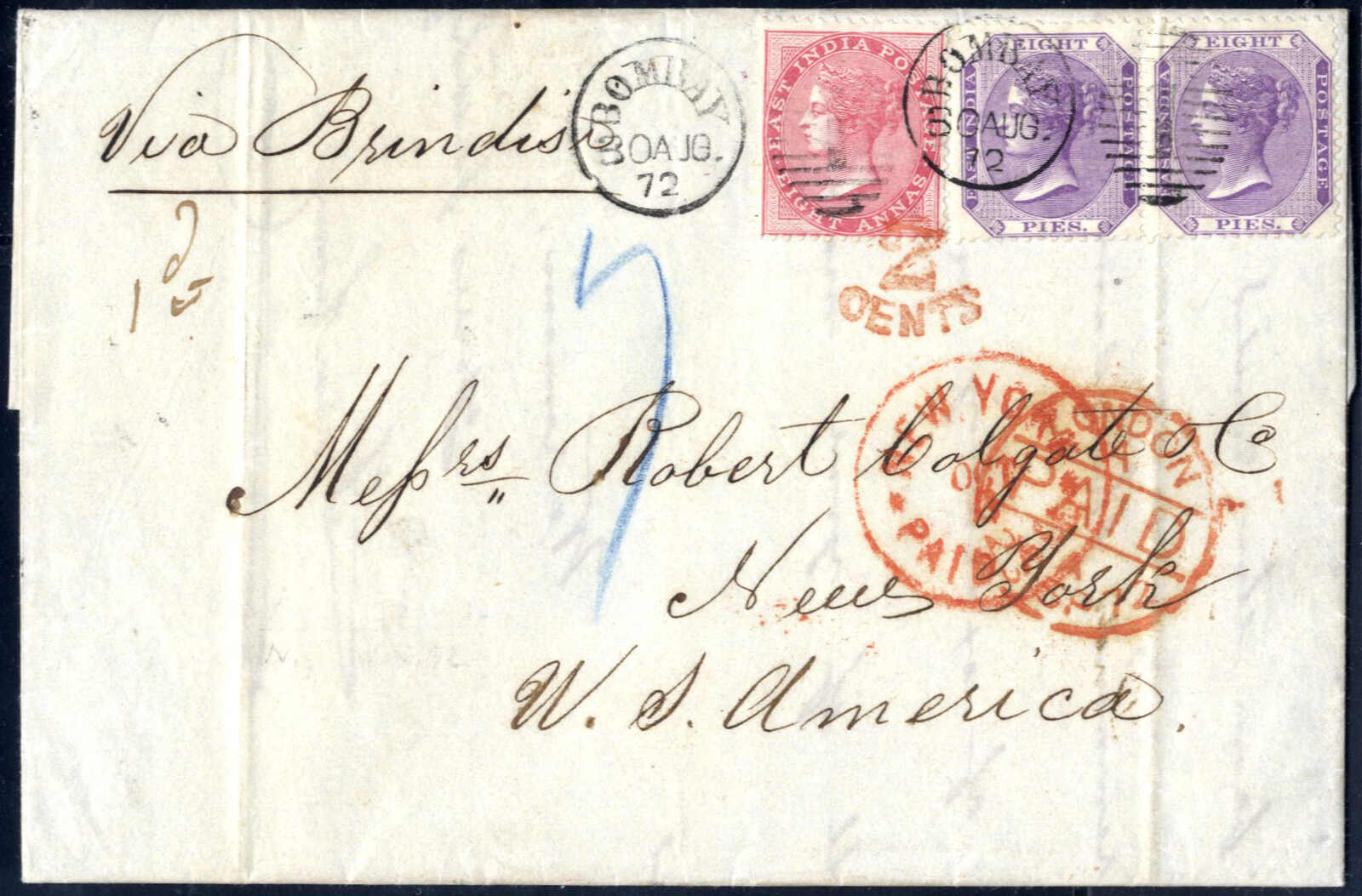Lot 2930 - other countries india -  Viennafil Auktionen Auction #69 Worldwide Mail Auction: Italy, Austria, Germany, Europe and Overseas
