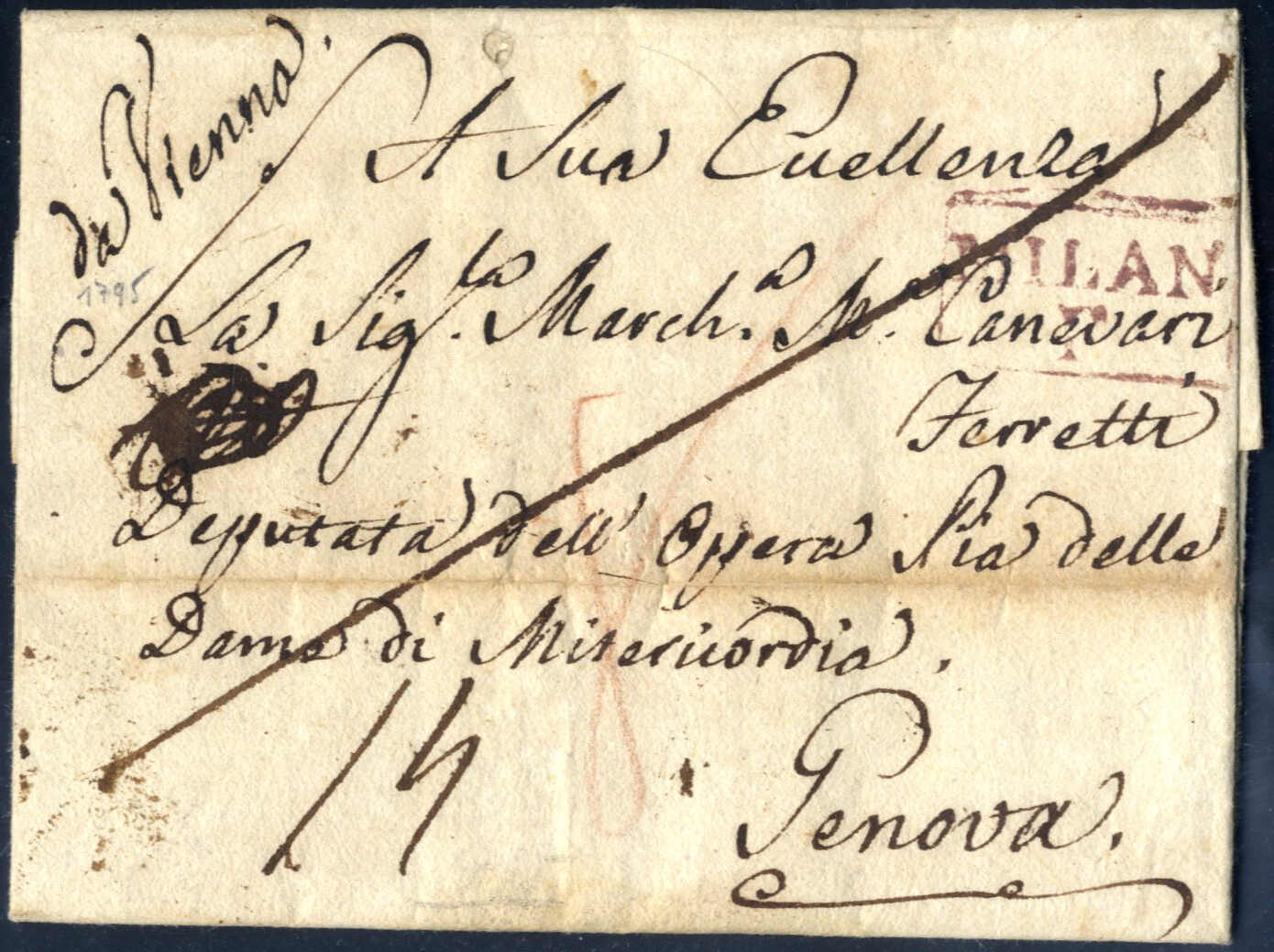 Lot 1579 - europe Austria Early Pre Philatelic letters and Documents - Viennafil Auktionen Auction #69 Worldwide Mail Auction: Italy, Austria, Germany, Europe and Overseas Lot 1579 - europe Austria Early Pre Philatelic letters and Documents - Viennafil Auktionen Auction #69 Worldwide Mail Auction: Italy, Austria, Germany, Europe and Overseas