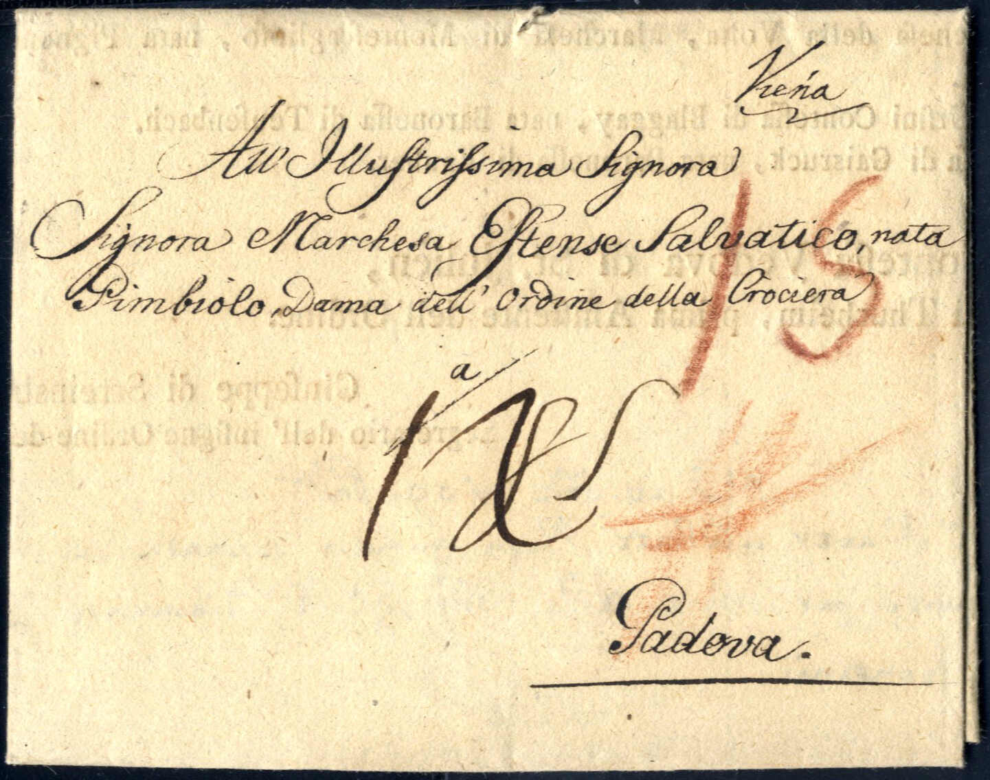 Lot 1580 - europe Austria Early Pre Philatelic letters and Documents - Viennafil Auktionen Auction #69 Worldwide Mail Auction: Italy, Austria, Germany, Europe and Overseas Lot 1580 - europe Austria Early Pre Philatelic letters and Documents - Viennafil Auktionen Auction #69 Worldwide Mail Auction: Italy, Austria, Germany, Europe and Overseas