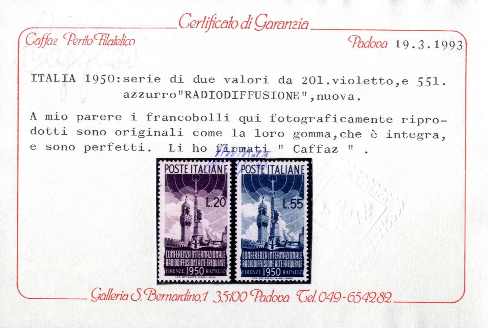 Lot 1268 - europe Italian Republic -  Viennafil Auktionen Auction #69 Worldwide Mail Auction: Italy, Austria, Germany, Europe and Overseas