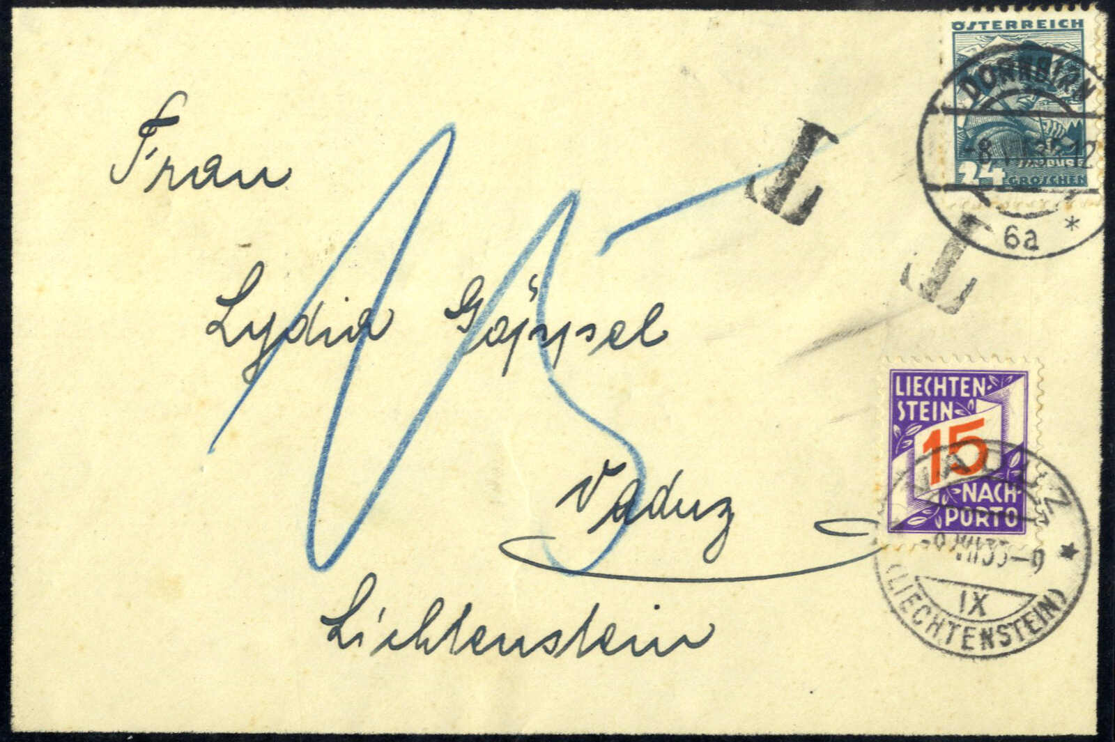 Lot 2691 - europe Liechtenstein -  Viennafil Auktionen Auction #69 Worldwide Mail Auction: Italy, Austria, Germany, Europe and Overseas