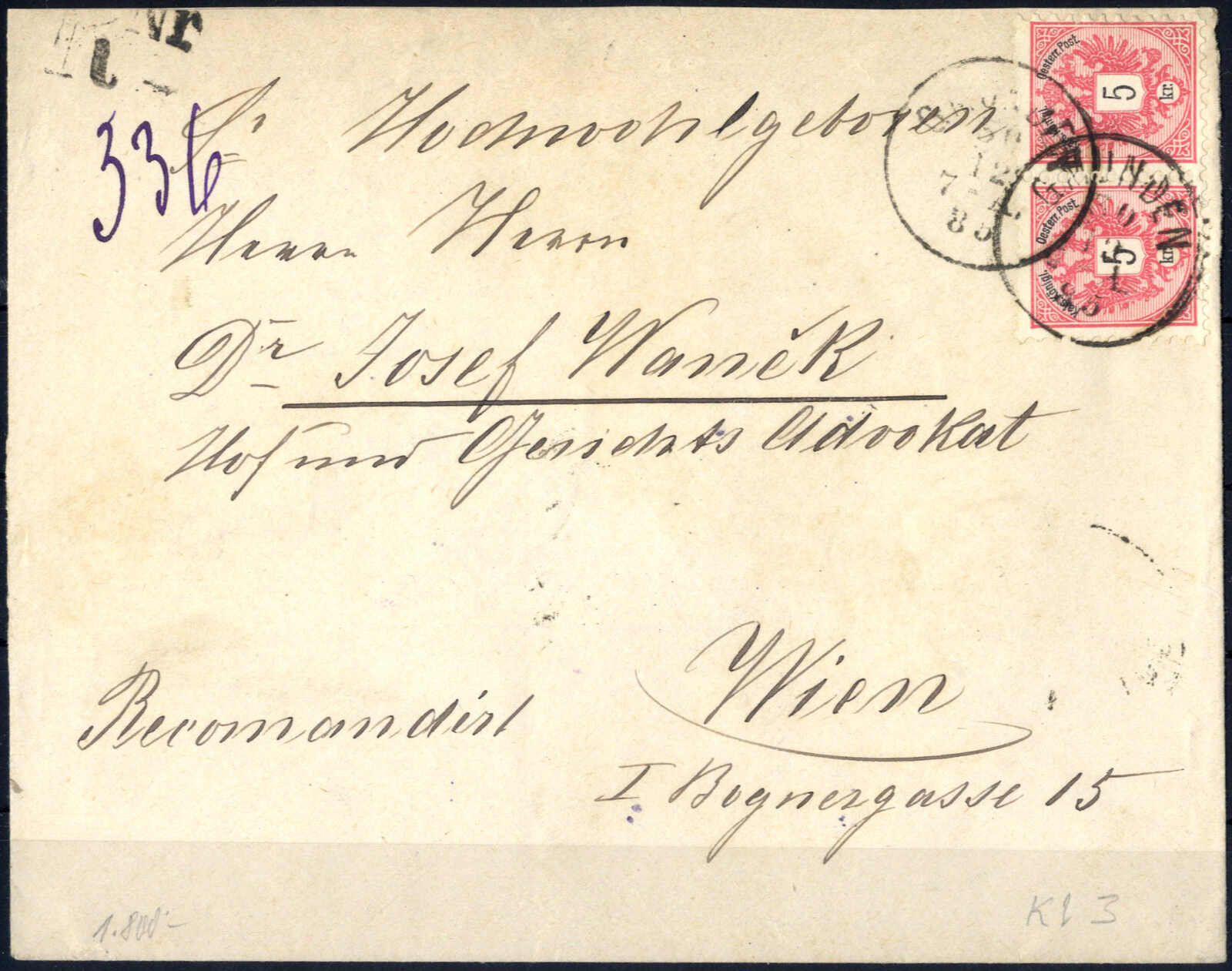 Lot 1944 - europe Austria Issue 1883 - Viennafil Auktionen Auction #69 Worldwide Mail Auction: Italy, Austria, Germany, Europe and Overseas Lot 1944 - europe Austria Issue 1883 - Viennafil Auktionen Auction #69 Worldwide Mail Auction: Italy, Austria, Germany, Europe and Overseas