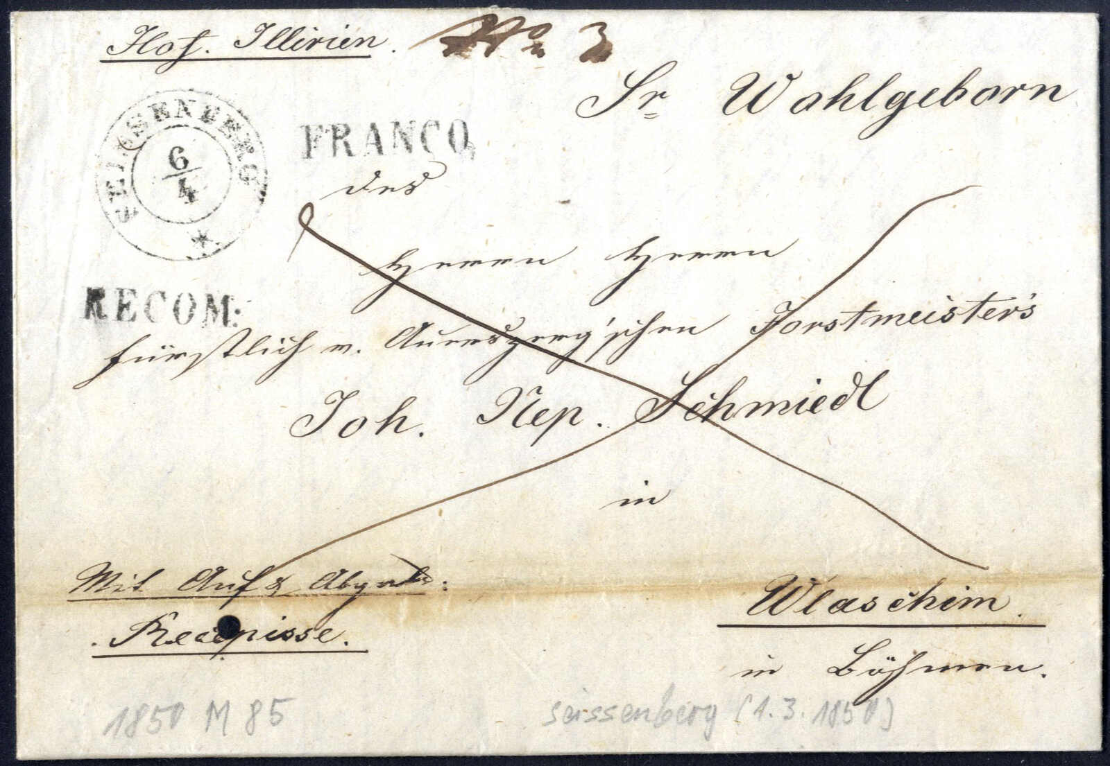 Lot 1780 - europe Austria Cancellations Krain -  Viennafil Auktionen Auction #69 Worldwide Mail Auction: Italy, Austria, Germany, Europe and Overseas