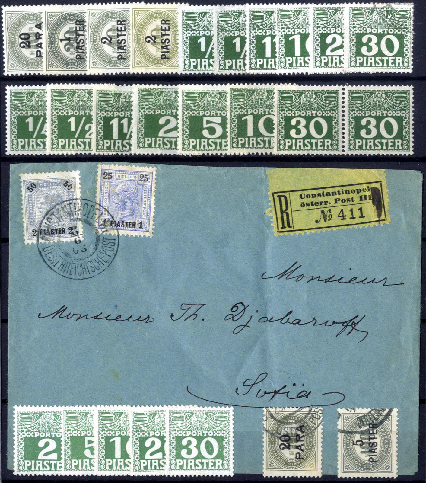 Lot 2370 - europe austrian levant - Viennafil Auktionen Auction #69 Worldwide Mail Auction: Italy, Austria, Germany, Europe and Overseas Lot 2370 - europe austrian levant - Viennafil Auktionen Auction #69 Worldwide Mail Auction: Italy, Austria, Germany, Europe and Overseas