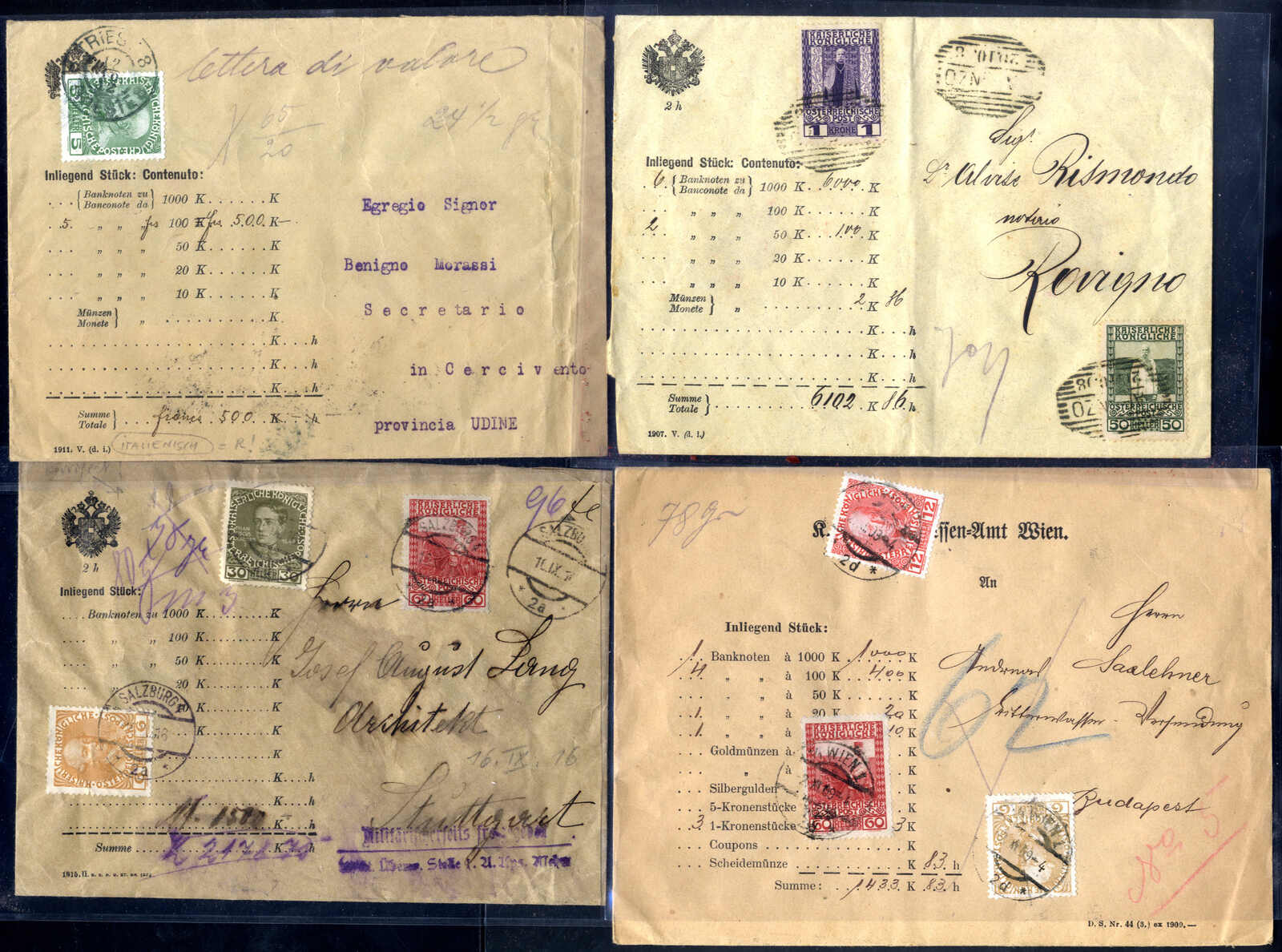 Lot 1986 - europe Austria 1890-1918 Issues - Viennafil Auktionen Auction #69 Worldwide Mail Auction: Italy, Austria, Germany, Europe and Overseas Lot 1986 - europe Austria 1890-1918 Issues - Viennafil Auktionen Auction #69 Worldwide Mail Auction: Italy, Austria, Germany, Europe and Overseas