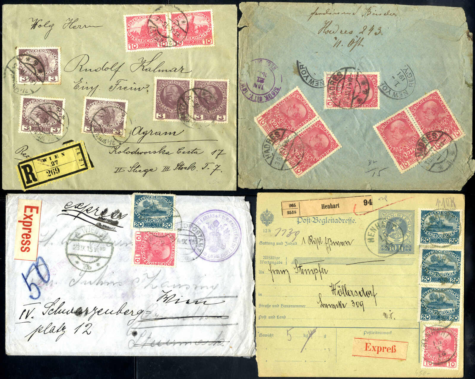 Lot 2004 - europe Austria 1890-1918 Issues - Viennafil Auktionen Auction #69 Worldwide Mail Auction: Italy, Austria, Germany, Europe and Overseas Lot 2004 - europe Austria 1890-1918 Issues - Viennafil Auktionen Auction #69 Worldwide Mail Auction: Italy, Austria, Germany, Europe and Overseas