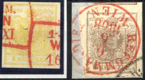 Lot 1837 - europe austria issue 1850 -  Viennafil Auktionen Auction #69 Worldwide Mail Auction: Italy, Austria, Germany, Europe and Overseas