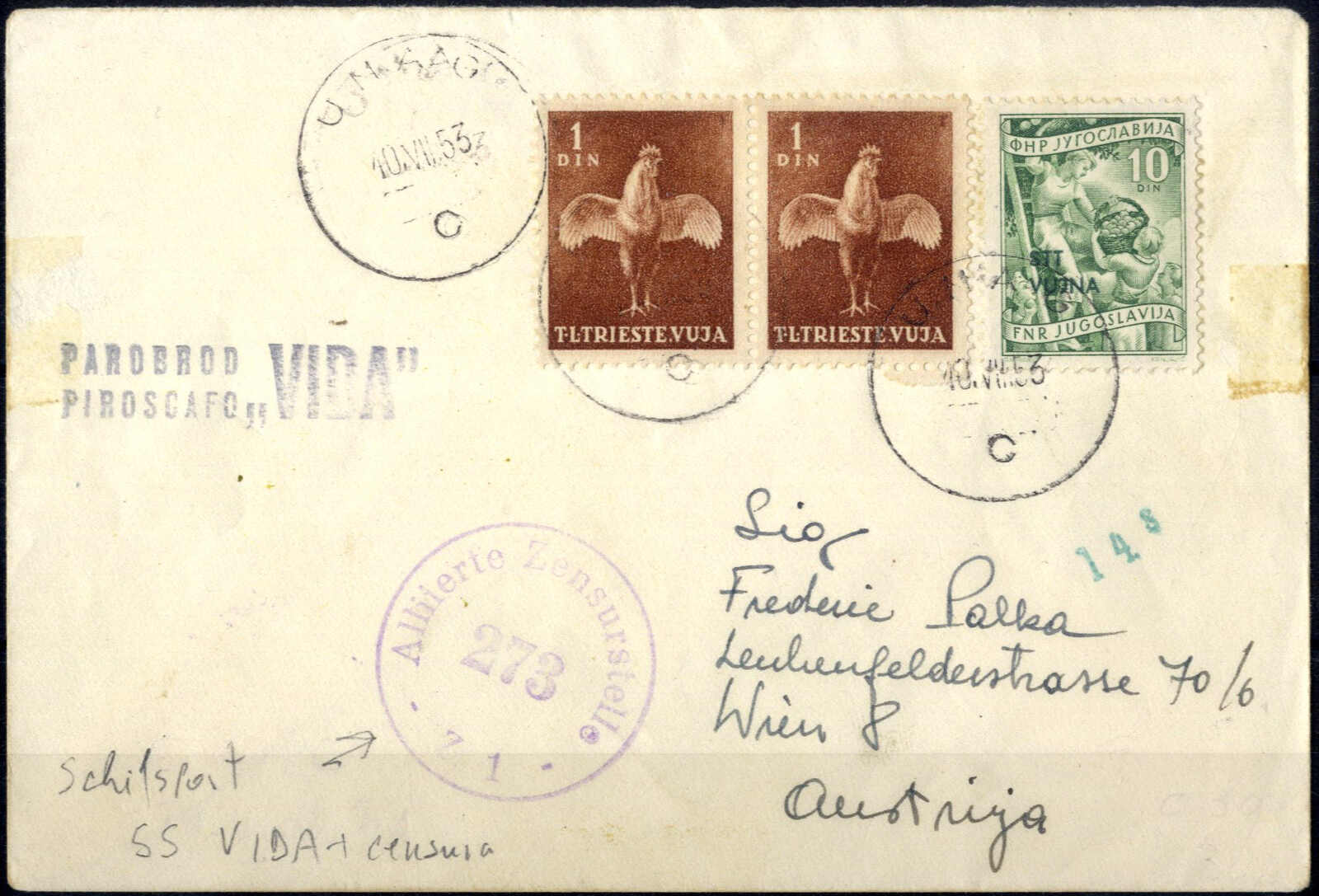 Lot 961 - europe trieste zone b -  Viennafil Auktionen Auction #69 Worldwide Mail Auction: Italy, Austria, Germany, Europe and Overseas