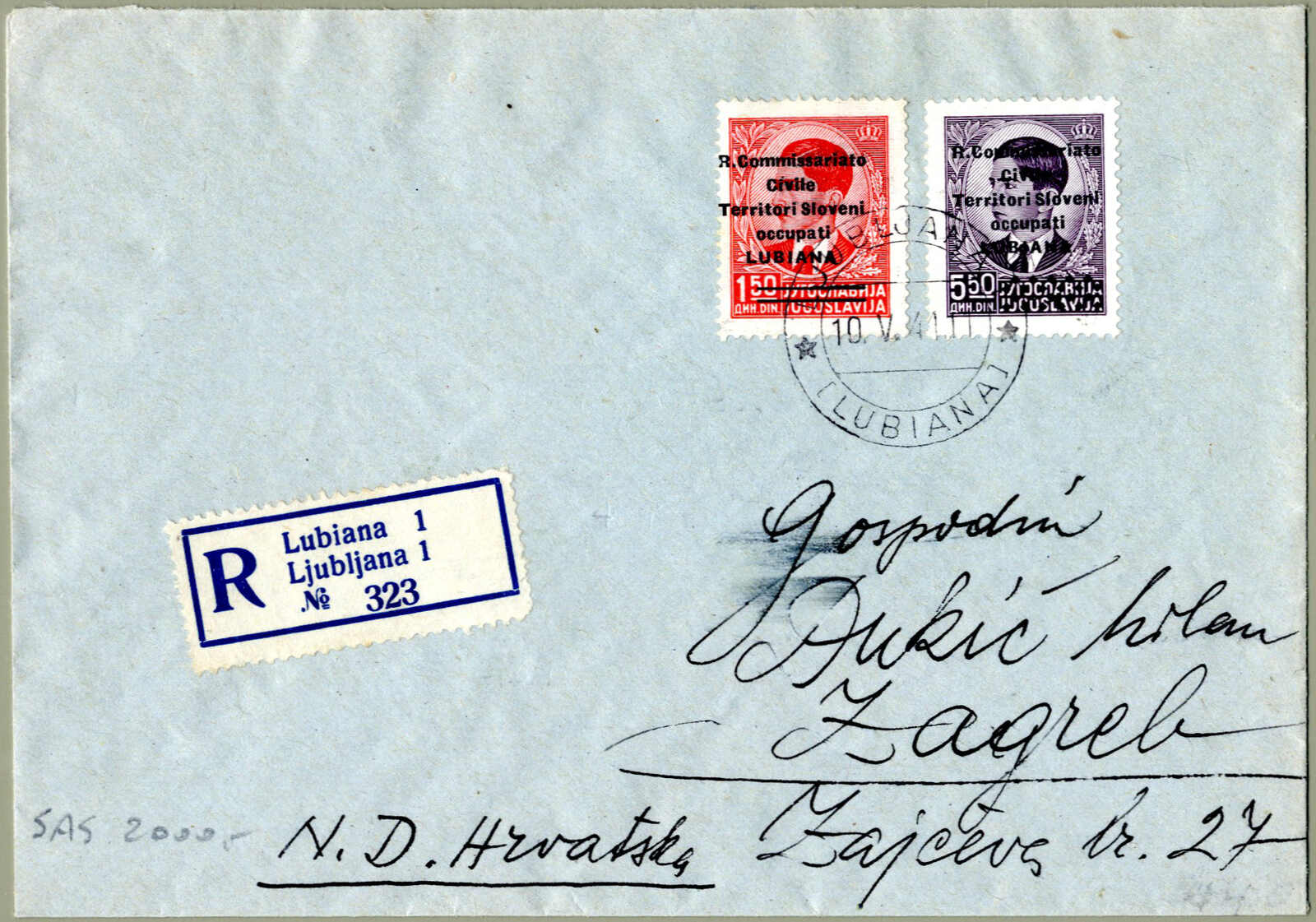 Lot 1064 - europe Italian Occupation Laibach -  Viennafil Auktionen Auction #69 Worldwide Mail Auction: Italy, Austria, Germany, Europe and Overseas