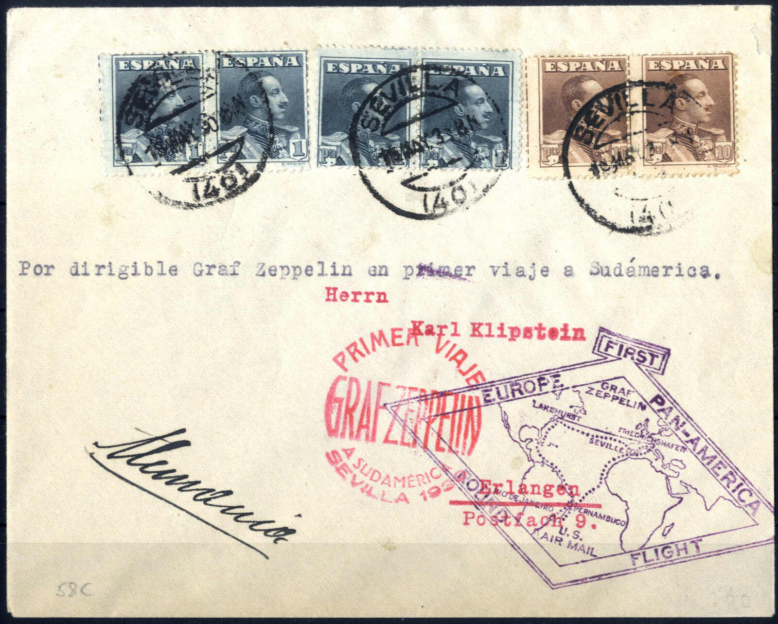 Lot 2769 - europe Spain -  Viennafil Auktionen Auction #69 Worldwide Mail Auction: Italy, Austria, Germany, Europe and Overseas
