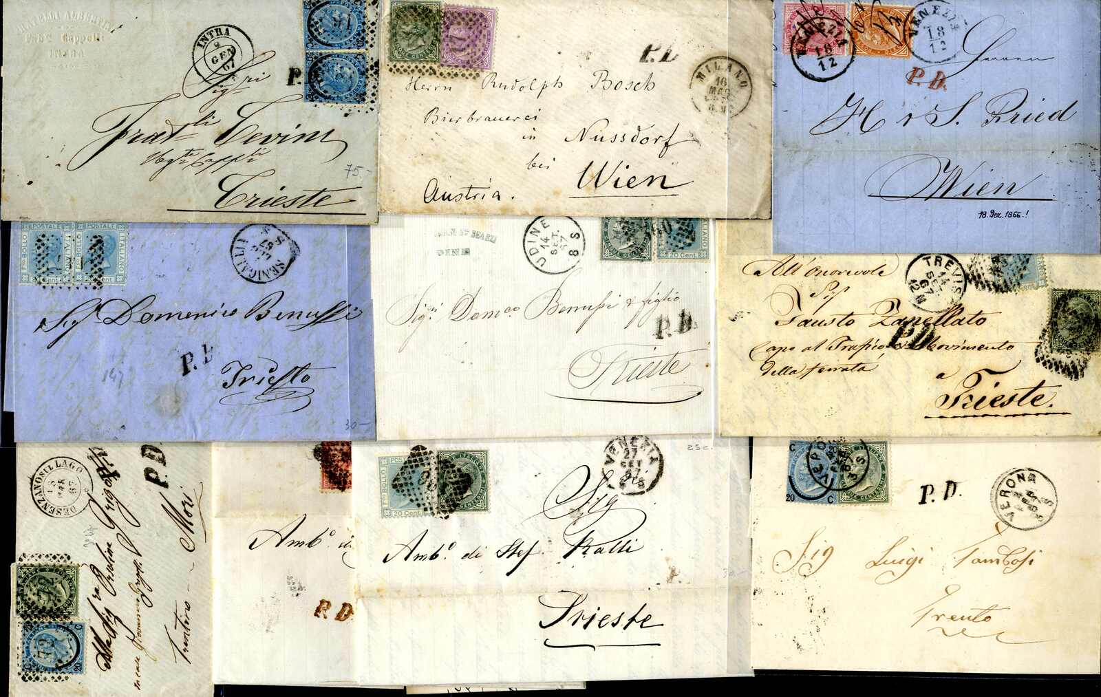 Lot 1241 - europe Italian Kingdom - Viennafil Auktionen Auction #69 Worldwide Mail Auction: Italy, Austria, Germany, Europe and Overseas Lot 1241 - europe Italian Kingdom - Viennafil Auktionen Auction #69 Worldwide Mail Auction: Italy, Austria, Germany, Europe and Overseas