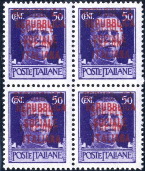 Lot 809 - europe italian social republic -  Viennafil Auktionen Auction #69 Worldwide Mail Auction: Italy, Austria, Germany, Europe and Overseas