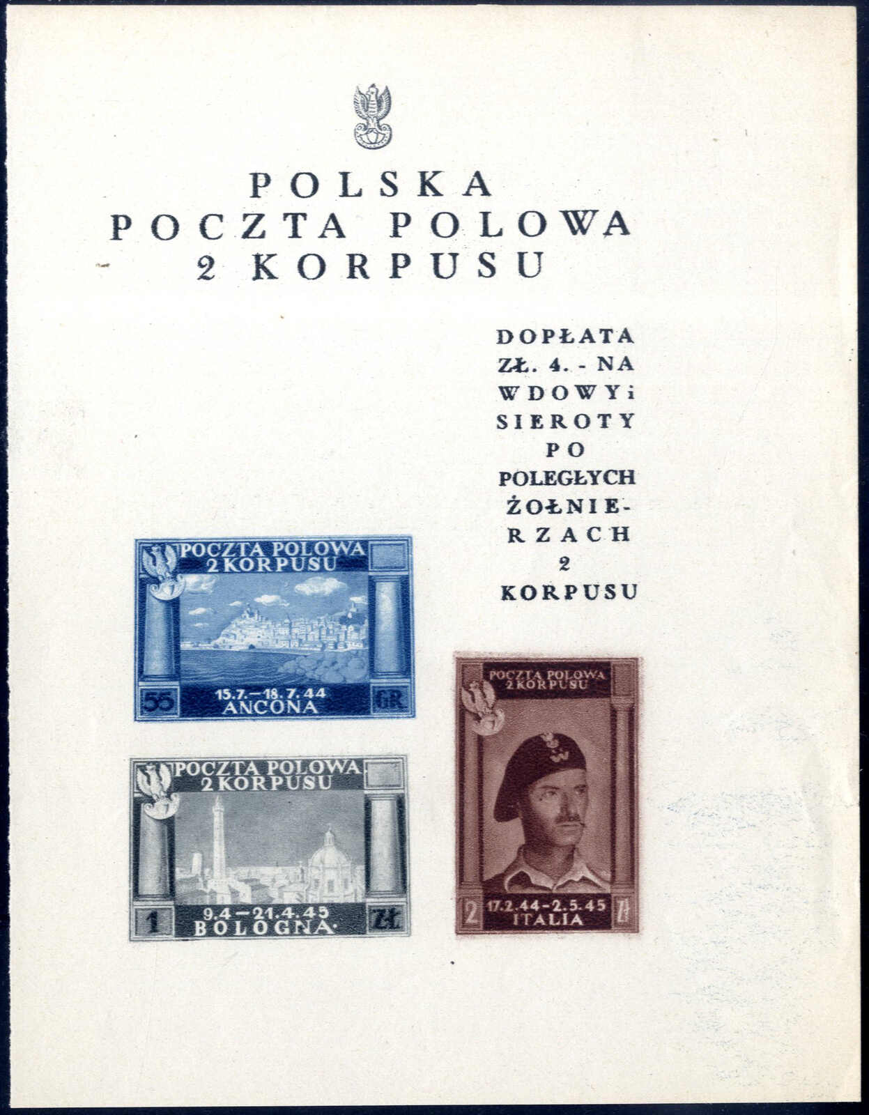 Lot 982 - europe Poland Post of the Poland Corps - Viennafil Auktionen Auction #69 Worldwide Mail Auction: Italy, Austria, Germany, Europe and Overseas Lot 982 - europe Poland Post of the Poland Corps - Viennafil Auktionen Auction #69 Worldwide Mail Auction: Italy, Austria, Germany, Europe and Overseas