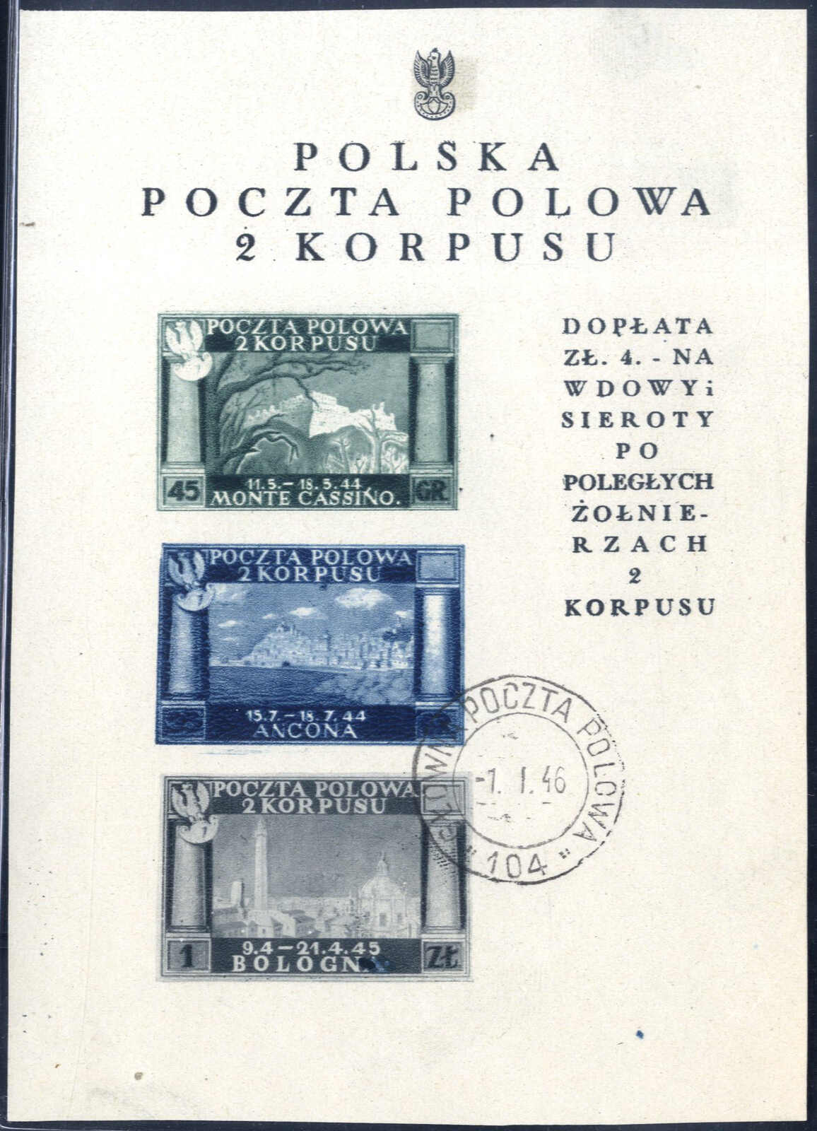 Lot 981 - europe Poland Post of the Poland Corps - Viennafil Auktionen Auction #69 Worldwide Mail Auction: Italy, Austria, Germany, Europe and Overseas Lot 981 - europe Poland Post of the Poland Corps - Viennafil Auktionen Auction #69 Worldwide Mail Auction: Italy, Austria, Germany, Europe and Overseas