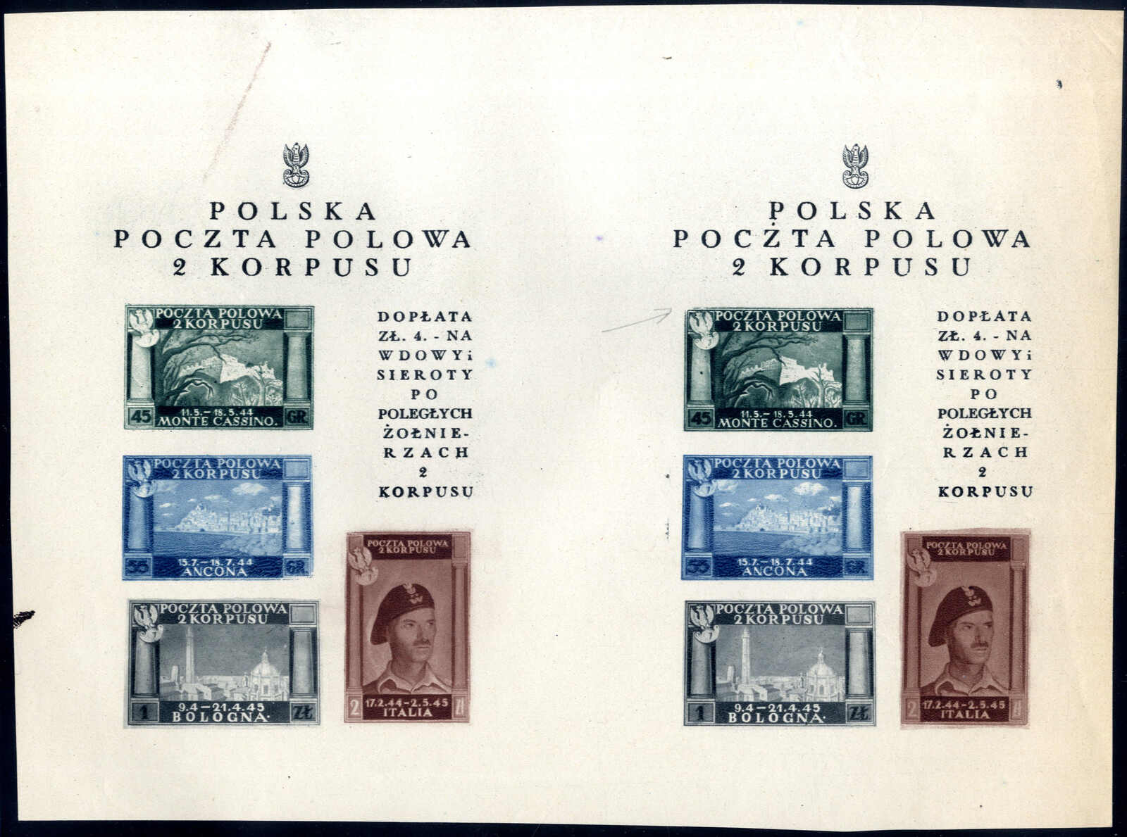 Lot 978 - europe Poland Post of the Poland Corps - Viennafil Auktionen Auction #69 Worldwide Mail Auction: Italy, Austria, Germany, Europe and Overseas Lot 978 - europe Poland Post of the Poland Corps - Viennafil Auktionen Auction #69 Worldwide Mail Auction: Italy, Austria, Germany, Europe and Overseas
