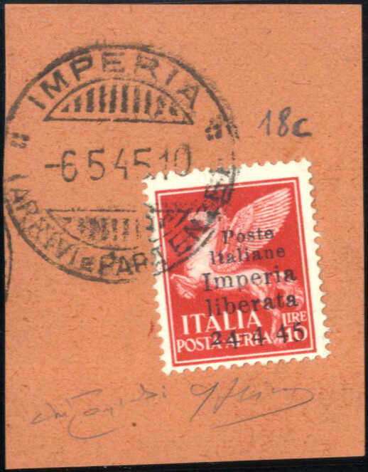 Lot 970 - europe Italian Local Issues C.L.N. Imperia -  Viennafil Auktionen Auction #69 Worldwide Mail Auction: Italy, Austria, Germany, Europe and Overseas