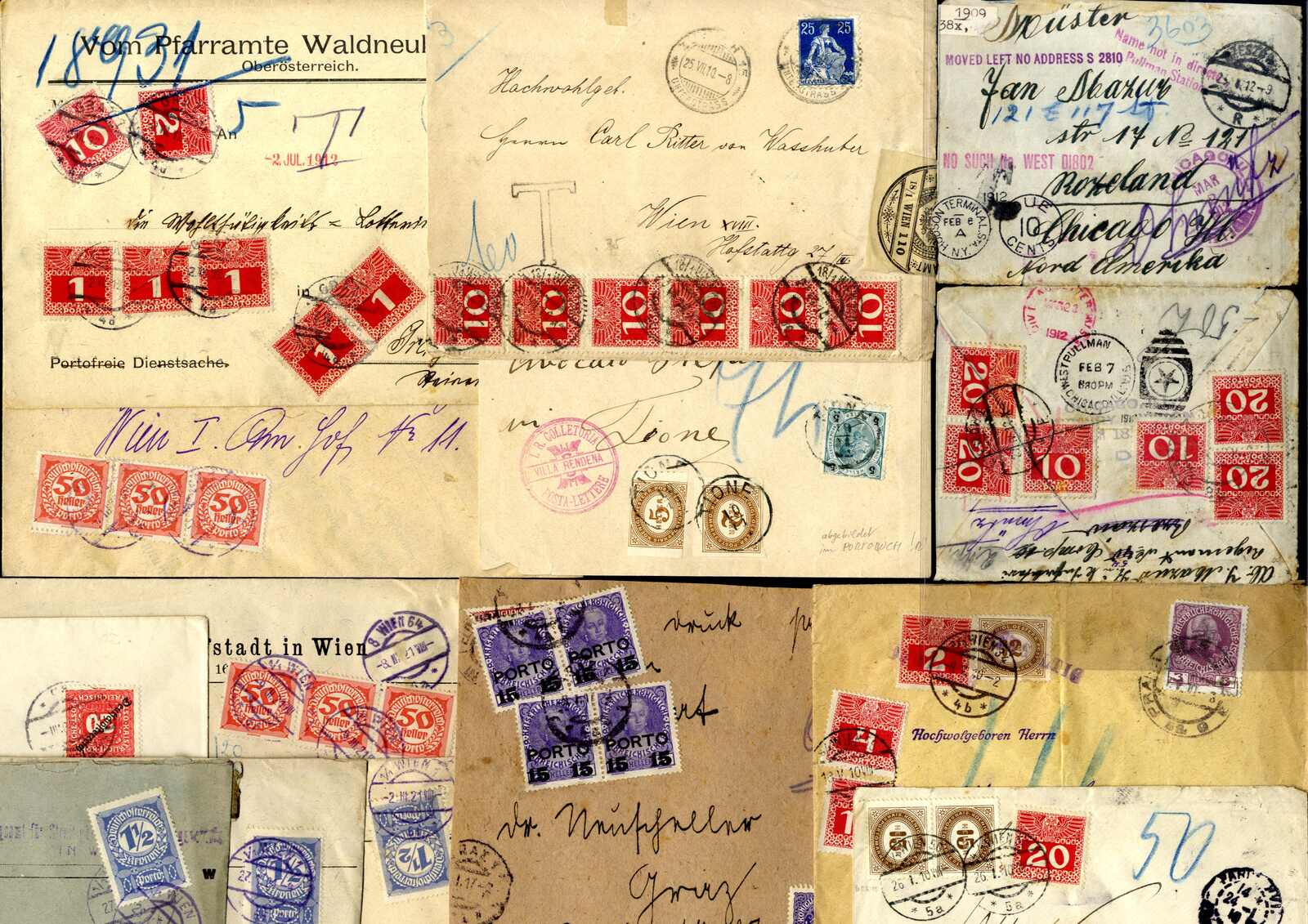 Lot 4304 - Lots and Collections collections and lots austrian areas -  Viennafil Auktionen Auction #73 Worldwide Mail Auction: Italy, Austria, Germany, Europe and Overseas