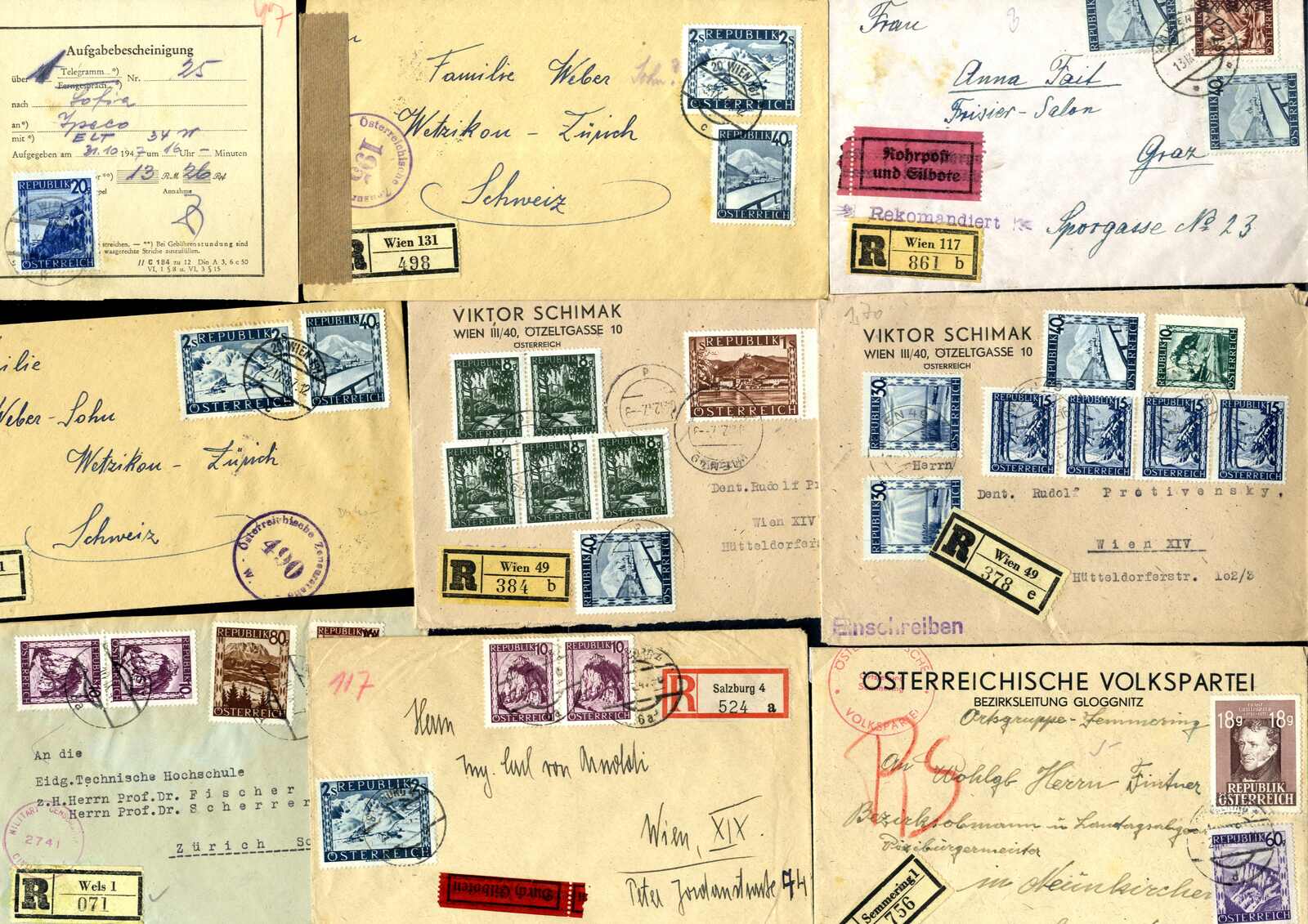 Lot 4373 - Lots and Collections collections and lots austrian areas - Viennafil Auktionen Auction #73 Worldwide Mail Auction: Italy, Austria, Germany, Europe and Overseas Lot 4373 - Lots and Collections collections and lots austrian areas - Viennafil Auktionen Auction #73 Worldwide Mail Auction: Italy, Austria, Germany, Europe and Overseas
