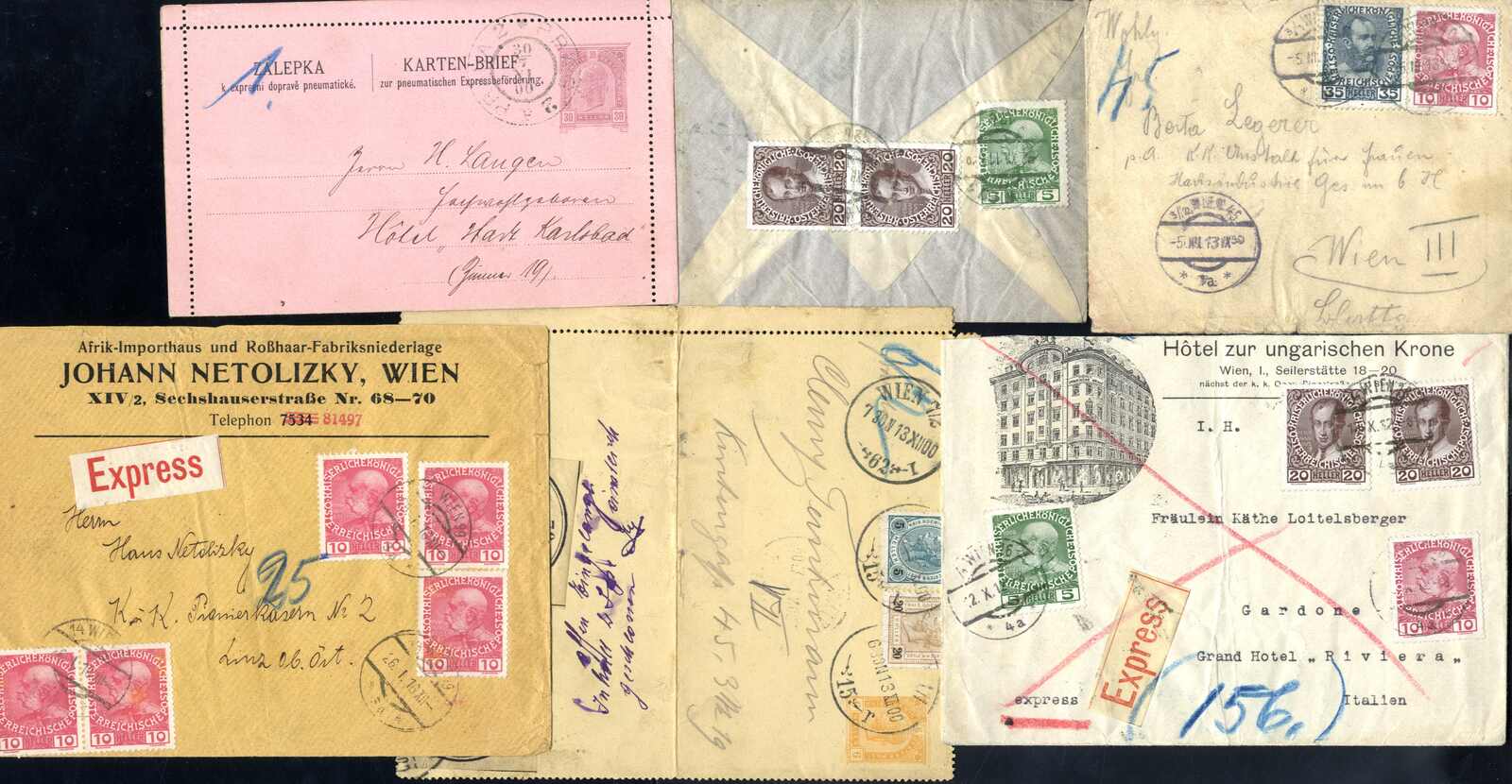 Lot 3394 - Lots and Collections collections and lots austrian areas -  Viennafil Auktionen 97th Public Auction Golden Heritage: Austrian Rarities & European Treasures Auction