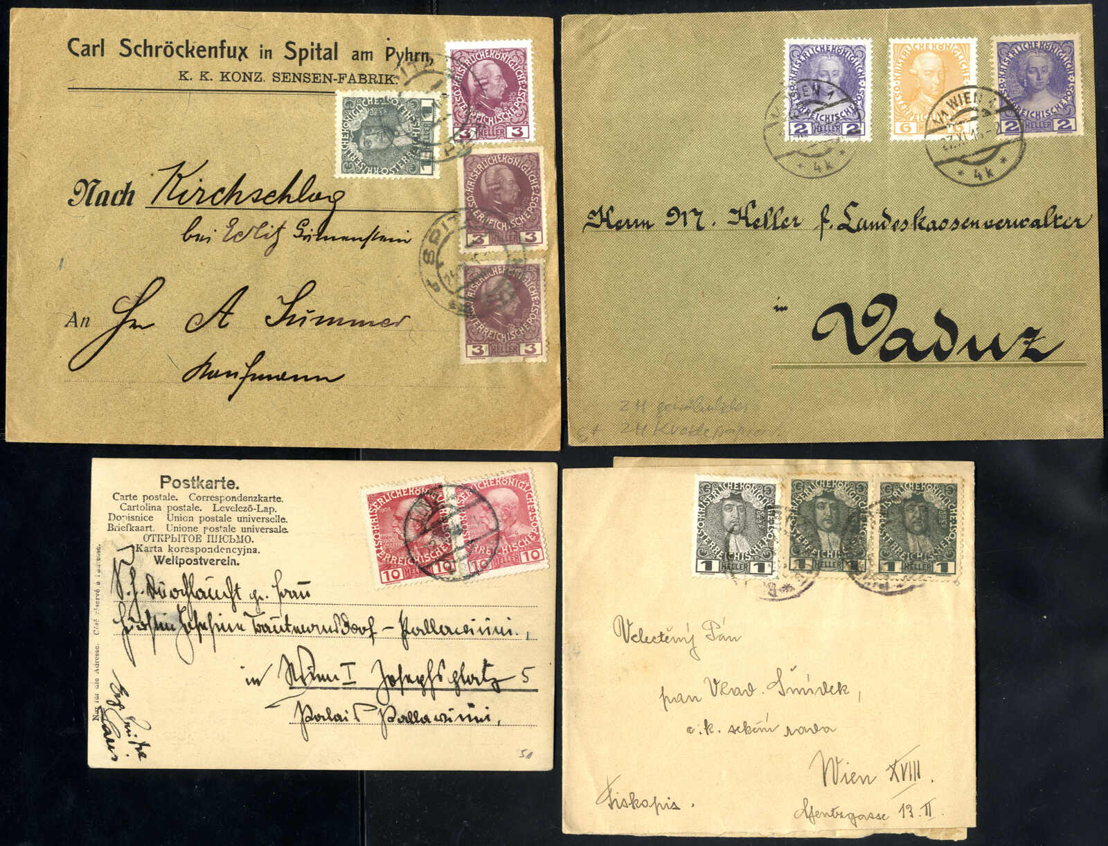 Lot 1979 - europe Austria 1890-1918 Issues - Viennafil Auktionen Auction #69 Worldwide Mail Auction: Italy, Austria, Germany, Europe and Overseas Lot 1979 - europe Austria 1890-1918 Issues - Viennafil Auktionen Auction #69 Worldwide Mail Auction: Italy, Austria, Germany, Europe and Overseas