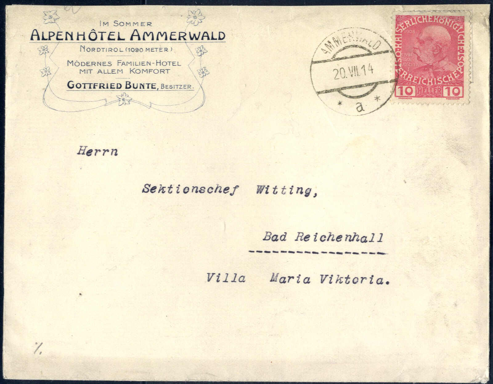 Lot 1706 - europe Austria Cancellations Tyrol -  Viennafil Auktionen Auction #69 Worldwide Mail Auction: Italy, Austria, Germany, Europe and Overseas