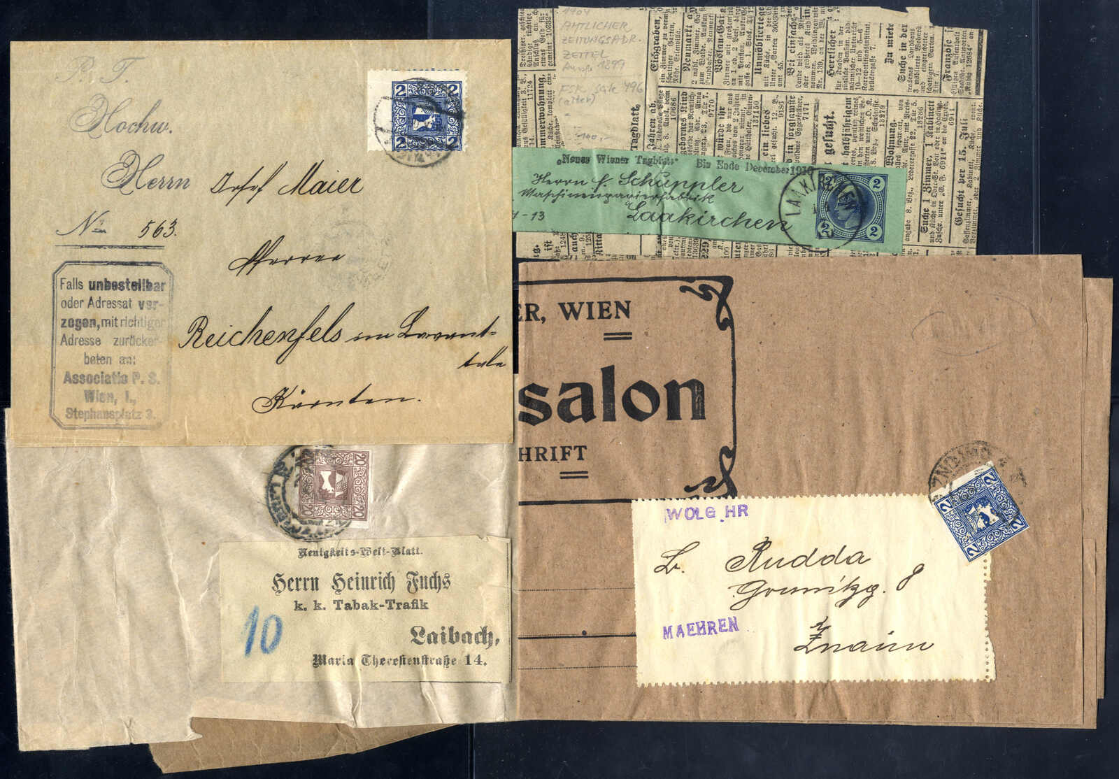 Lot 1976 - europe Austria 1890-1918 Issues - Viennafil Auktionen Auction #69 Worldwide Mail Auction: Italy, Austria, Germany, Europe and Overseas Lot 1976 - europe Austria 1890-1918 Issues - Viennafil Auktionen Auction #69 Worldwide Mail Auction: Italy, Austria, Germany, Europe and Overseas