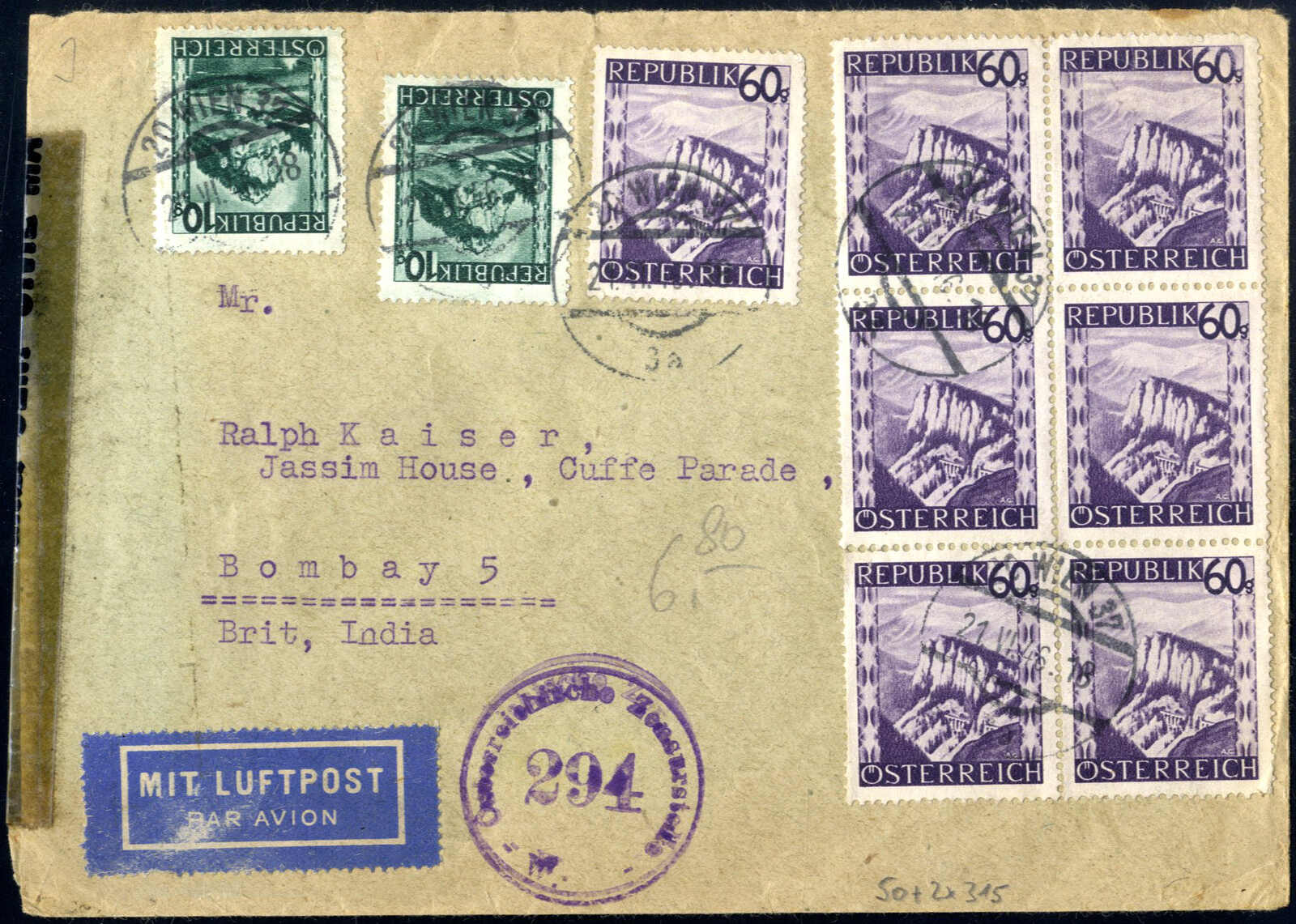 Lot 2192 - europe Austria 2nd. Republic - Viennafil Auktionen Auction #69 Worldwide Mail Auction: Italy, Austria, Germany, Europe and Overseas Lot 2192 - europe Austria 2nd. Republic - Viennafil Auktionen Auction #69 Worldwide Mail Auction: Italy, Austria, Germany, Europe and Overseas