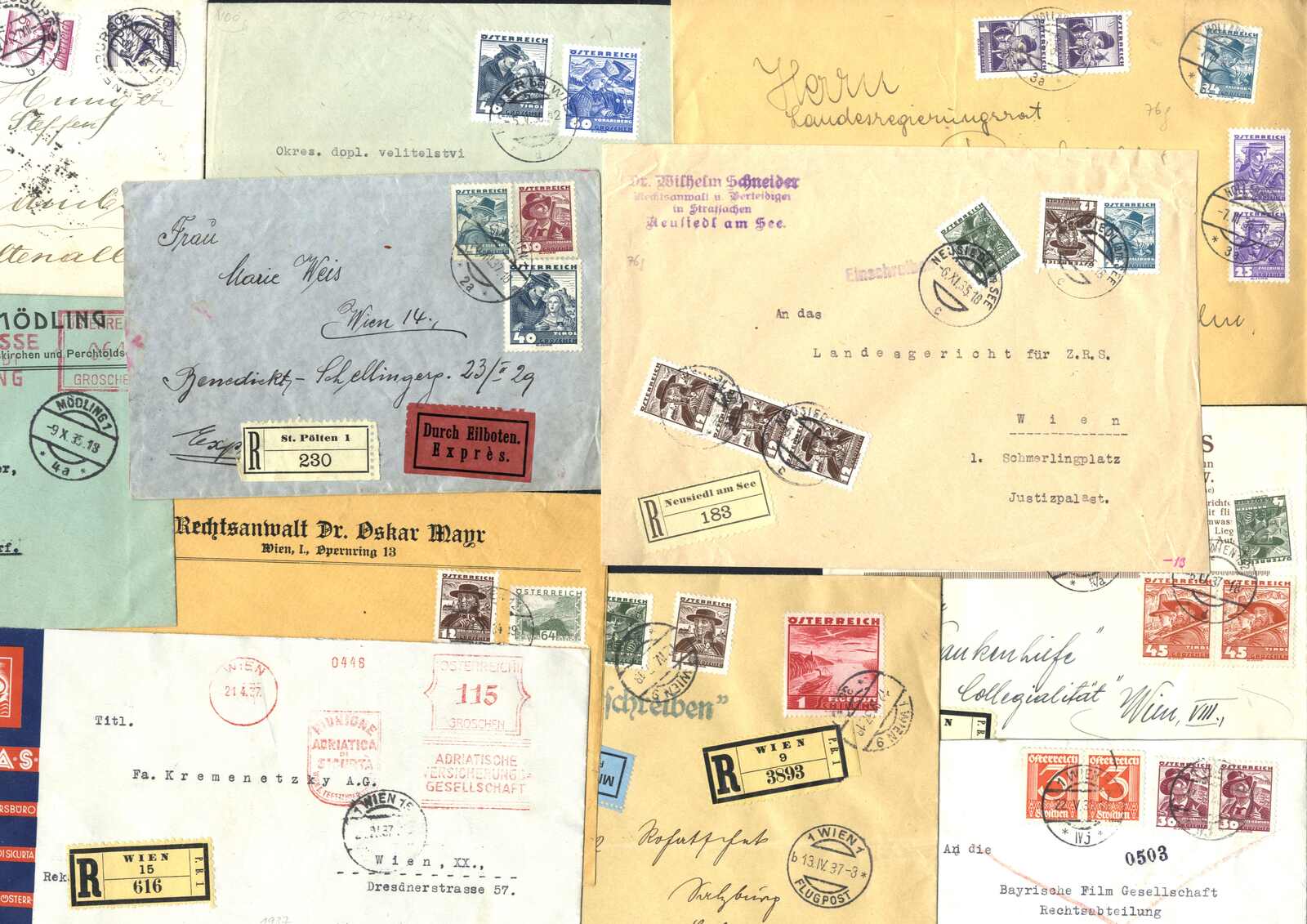 Lot 3589 - Lots and Collections collections and lots austrian areas -  Viennafil Auktionen Auction #69 Worldwide Mail Auction: Italy, Austria, Germany, Europe and Overseas