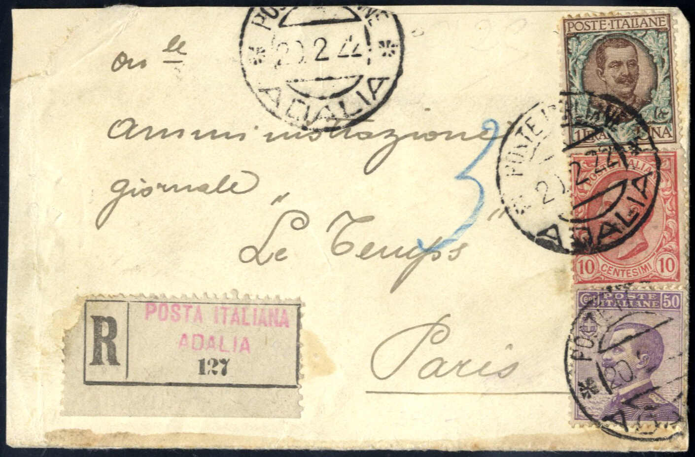 Lot 1119 - europe Italian Kingdom -  Viennafil Auktionen Auction #73 Worldwide Mail Auction: Italy, Austria, Germany, Europe and Overseas