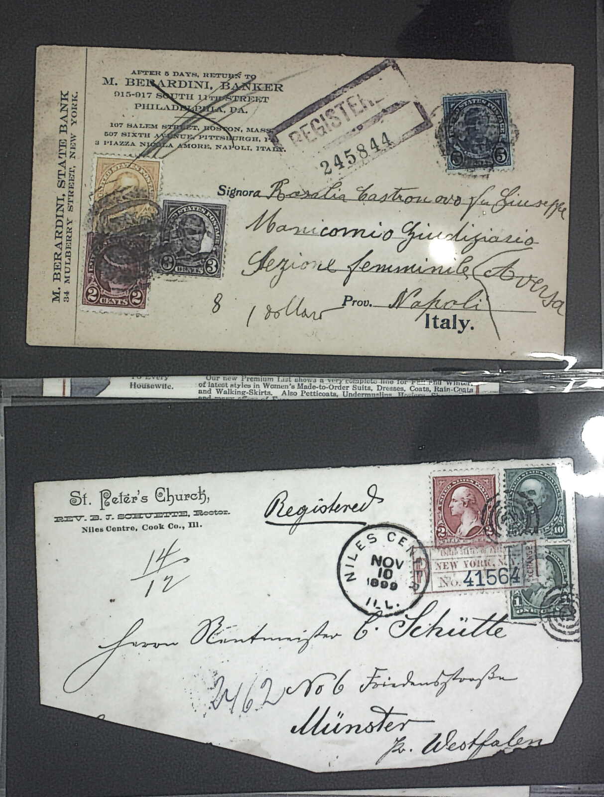 Lot 3809 - Lots and Collections Collections and Lots America -  Viennafil Auktionen Auction #73 Worldwide Mail Auction: Italy, Austria, Germany, Europe and Overseas