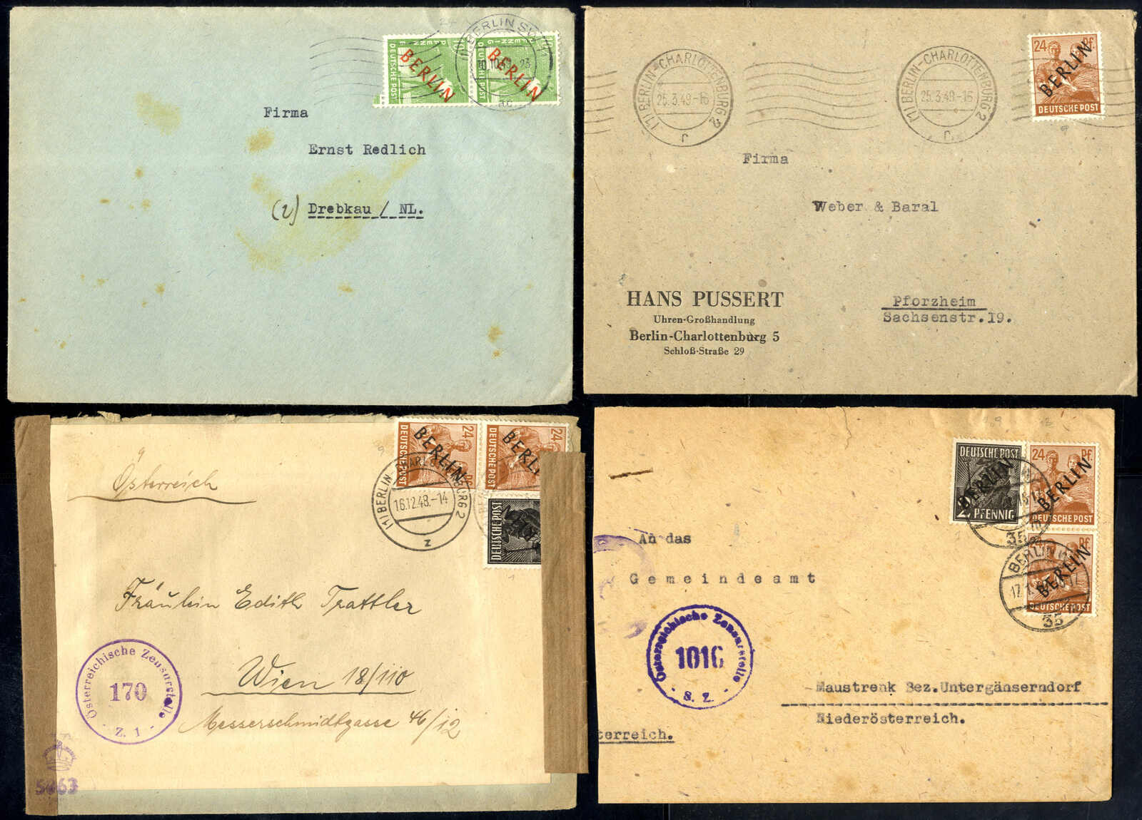 Lot 4182 - Lots and Collections Collections and Lots German Federal Republic and Berlin - Viennafil Auktionen Auction #73 Worldwide Mail Auction: Italy, Austria, Germany, Europe and Overseas Lot 4182 - Lots and Collections Collections and Lots German Federal Republic and Berlin - Viennafil Auktionen Auction #73 Worldwide Mail Auction: Italy, Austria, Germany, Europe and Overseas