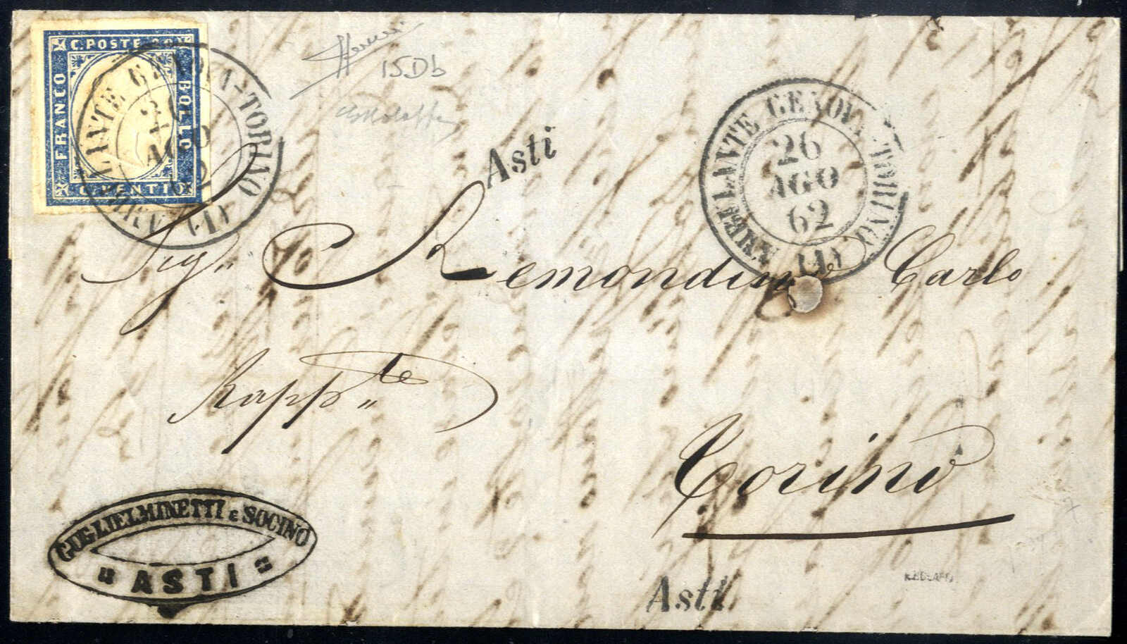 Lot 105 - europe sardinia -  Viennafil Auktionen Auction #73 Worldwide Mail Auction: Italy, Austria, Germany, Europe and Overseas