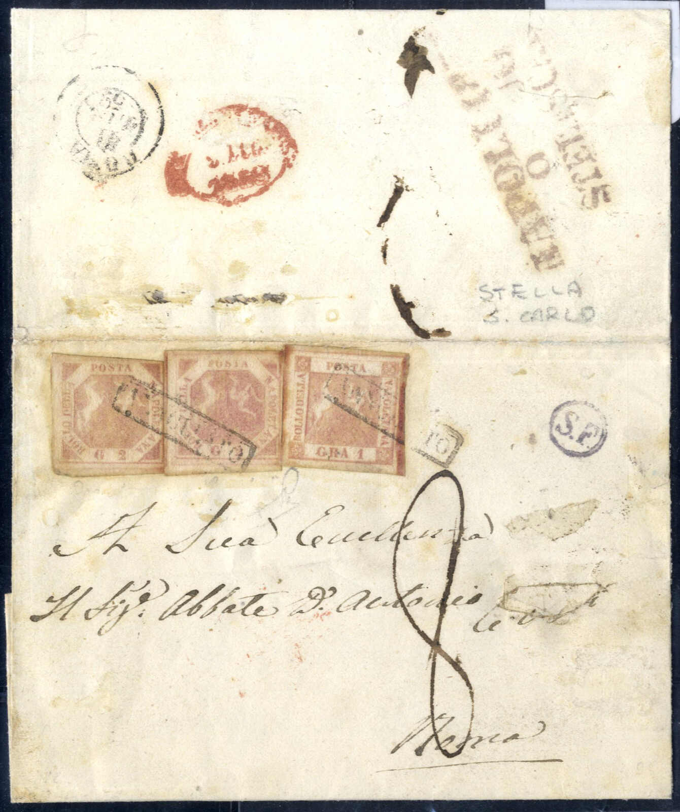 Lot 27 - europe early states naples - Viennafil Auktionen Auction #73 Worldwide Mail Auction: Italy, Austria, Germany, Europe and Overseas Lot 27 - europe early states naples - Viennafil Auktionen Auction #73 Worldwide Mail Auction: Italy, Austria, Germany, Europe and Overseas