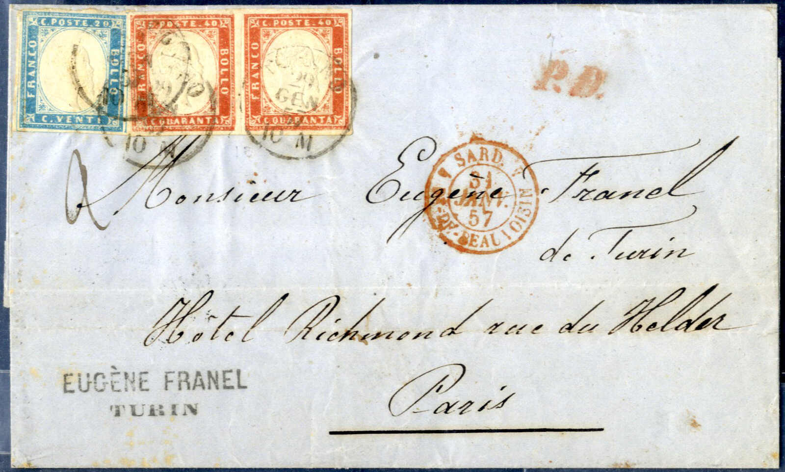 Lot 774 - europe sardinia -  Viennafil Auktionen Auction #73 Worldwide Mail Auction: Italy, Austria, Germany, Europe and Overseas