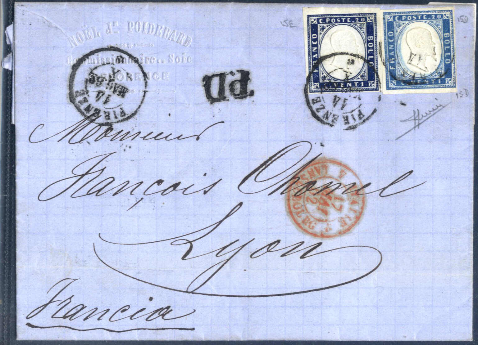 Lot 755 - europe sardinia -  Viennafil Auktionen Auction #73 Worldwide Mail Auction: Italy, Austria, Germany, Europe and Overseas