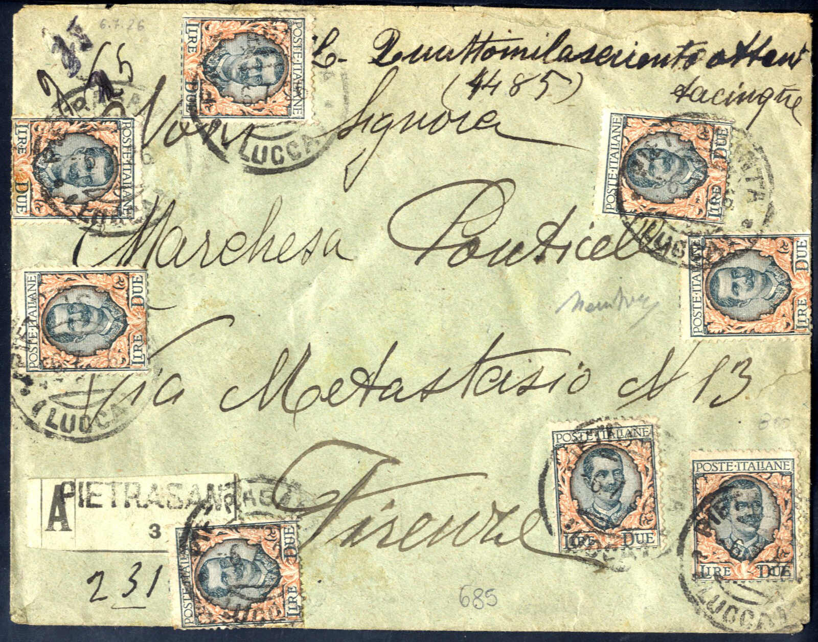 Lot 1054 - europe Italian Kingdom - Viennafil Auktionen Auction #73 Worldwide Mail Auction: Italy, Austria, Germany, Europe and Overseas Lot 1054 - europe Italian Kingdom - Viennafil Auktionen Auction #73 Worldwide Mail Auction: Italy, Austria, Germany, Europe and Overseas