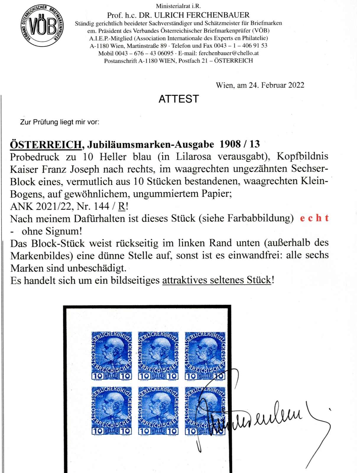 Lot 2384 - europe Austria 1890-1918 Issues -  Viennafil Auktionen Auction #73 Worldwide Mail Auction: Italy, Austria, Germany, Europe and Overseas