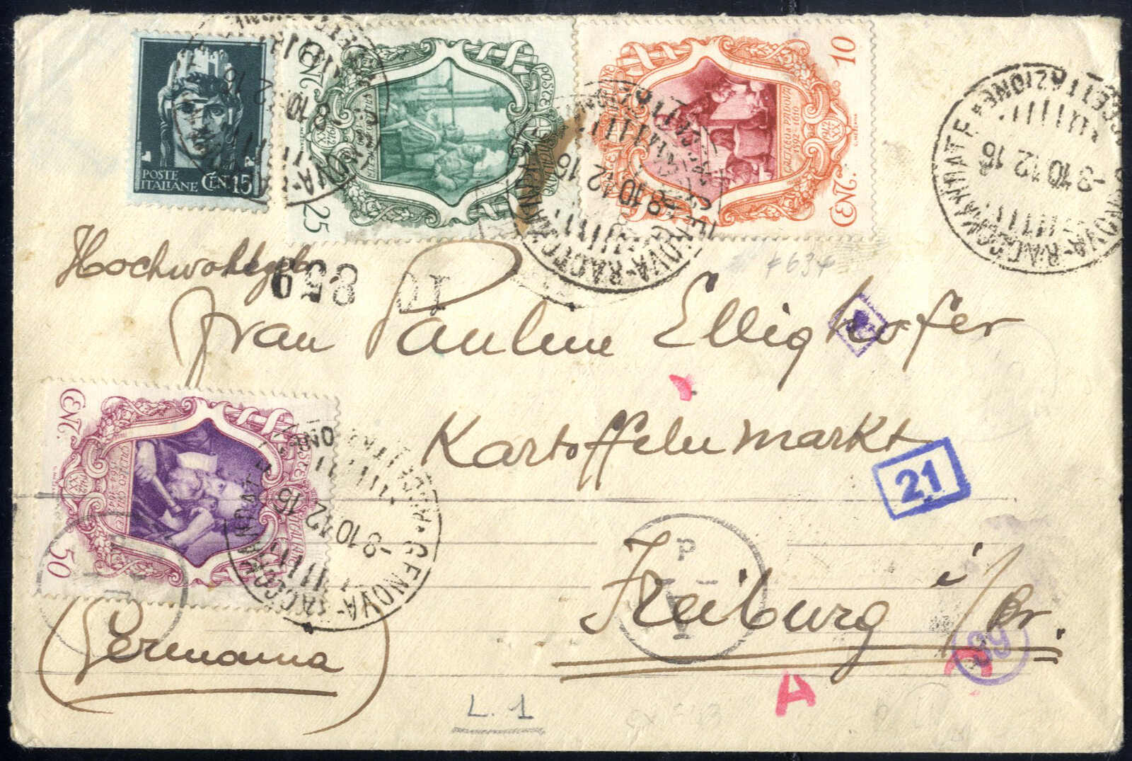 Lot 1088 - europe Italian Kingdom - Viennafil Auktionen Auction #73 Worldwide Mail Auction: Italy, Austria, Germany, Europe and Overseas Lot 1088 - europe Italian Kingdom - Viennafil Auktionen Auction #73 Worldwide Mail Auction: Italy, Austria, Germany, Europe and Overseas