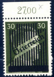 1945, III. Wiener Aushilfsausgabe, 30 Pf grünoliv Type II, ...