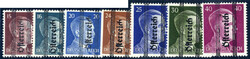 1945, Grazer Aushilfsausgabe, komplette Serie 19 Werte, alle mit ...