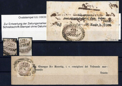 4745072: オーストリア・1863年新聞切手 - Cancellations and seals