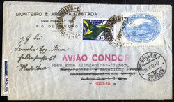 1924/1937, 17 Briefe (11 per Flug und 3 eingeschrieben) in die ...