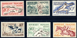 1953, Sport, komplette Serie 6 Werte, postfrisch, Mi. 978-983 / 60,-