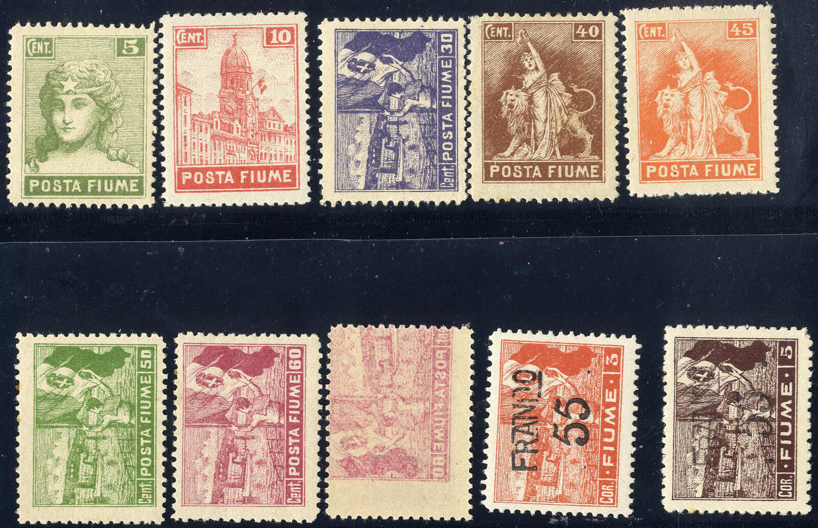 Lot 1547 - europe Fiume - Viennafil Auktionen 97th Public Auction Golden Heritage: Austrian Rarities & European Treasures Auction Lot 1547 - europe Fiume - Viennafil Auktionen 97th Public Auction Golden Heritage: Austrian Rarities & European Treasures Auction